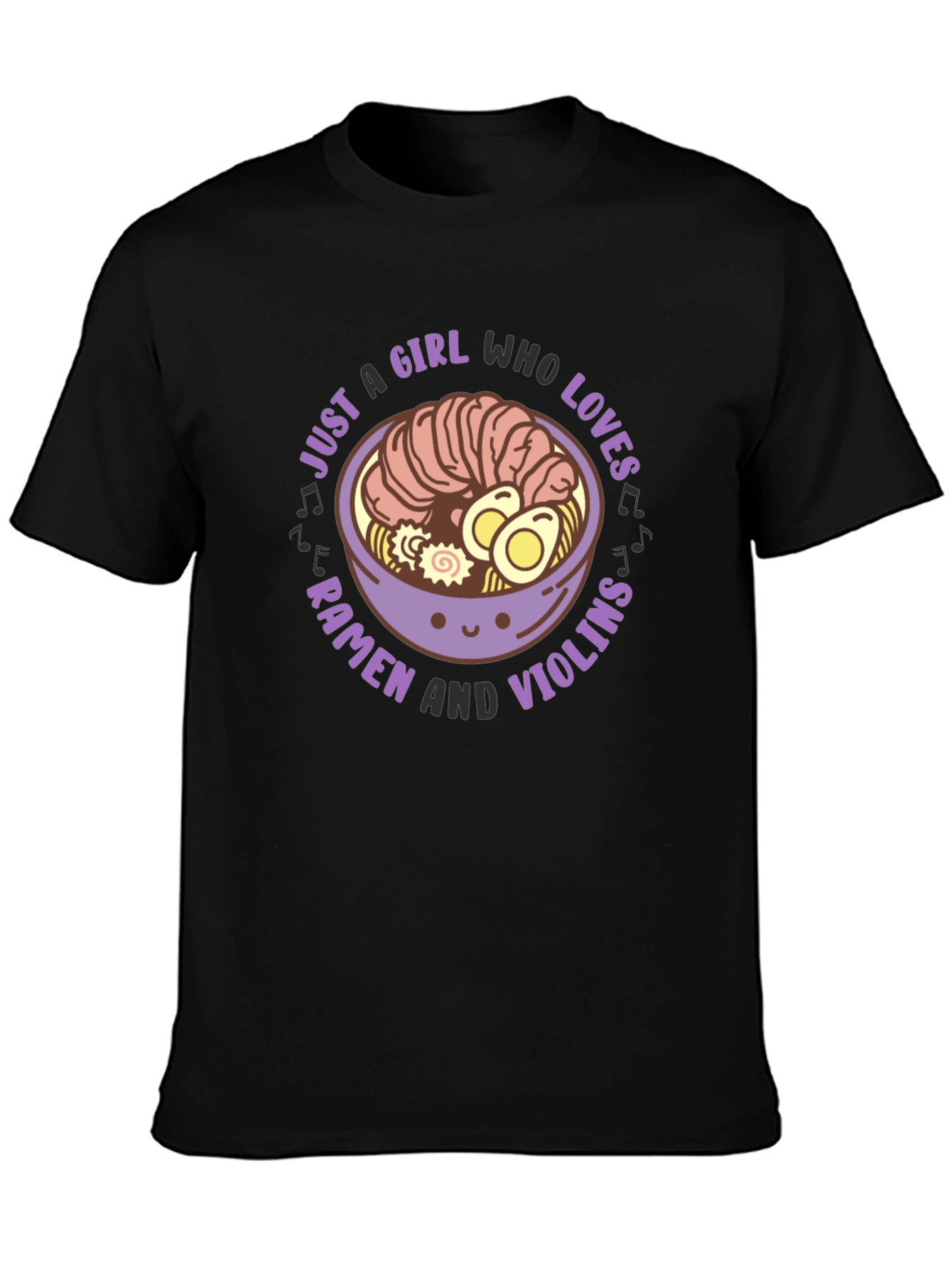 Ramen and Violins Graphic Tee - Girls T-Shirt