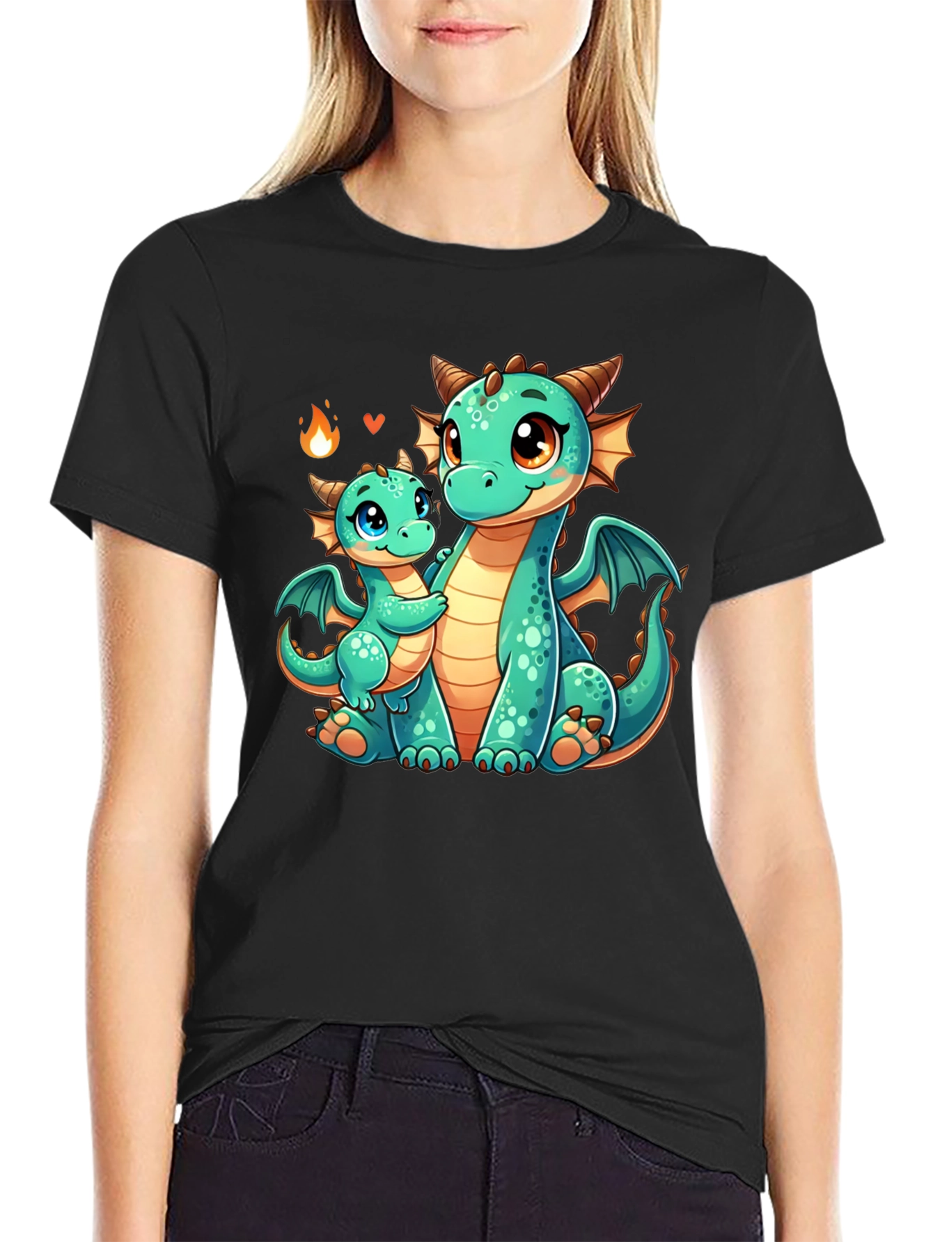 Cute Dragon Graphic Tee - Mama & Baby Love!