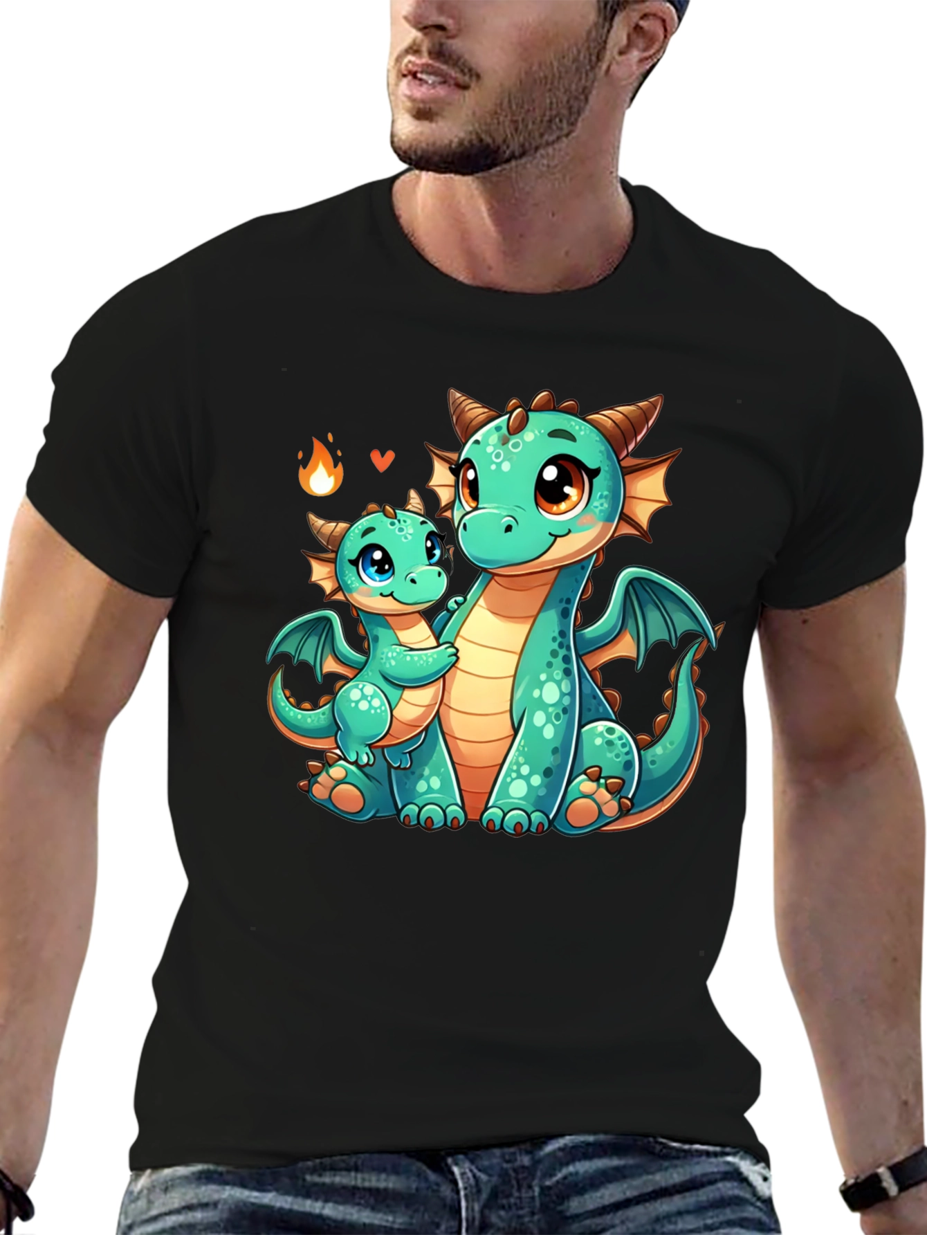 Cute Dragon Graphic Tee - Mama & Baby Love!