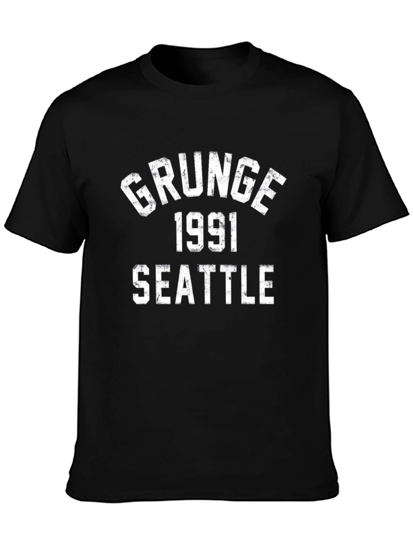 Grunge 1991 Seattle Black T-Shirt