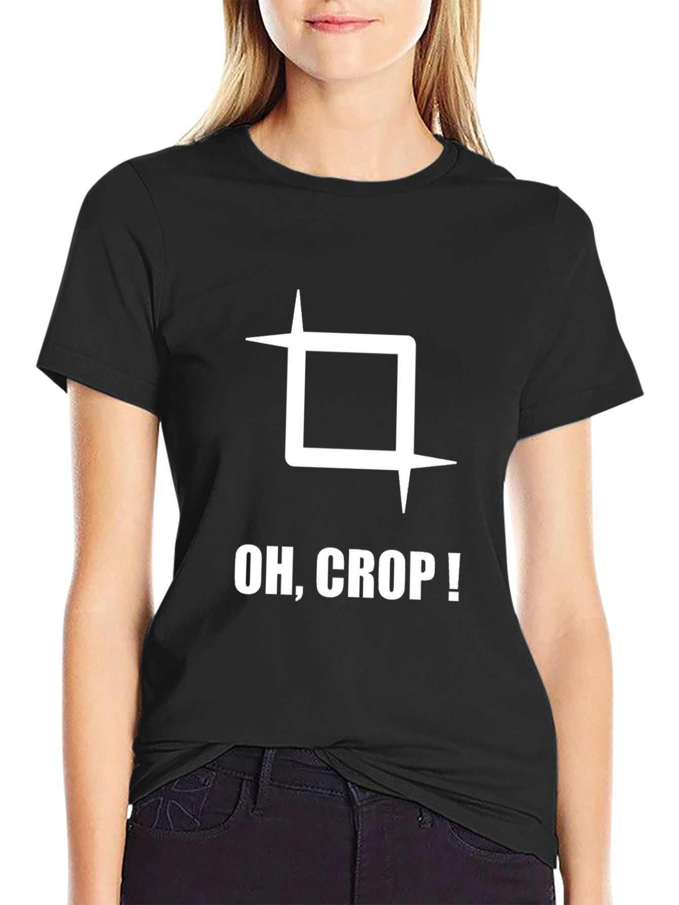 Oh Crop! Graphic Tee - Funny Photography T-Shirt