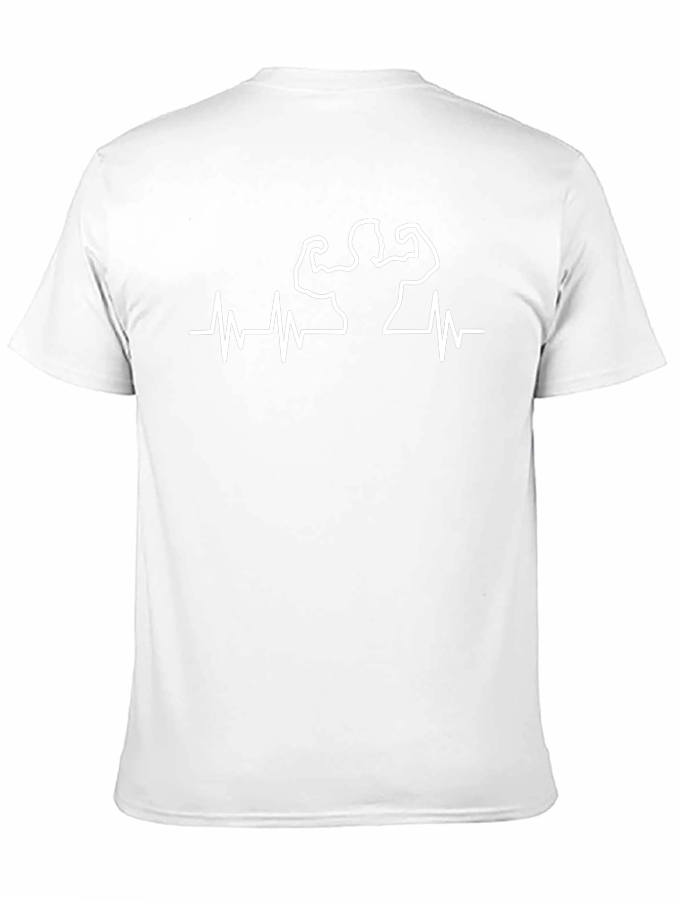 Muscle Heartbeat Graphic Tee - Black Cotton T-Shirt