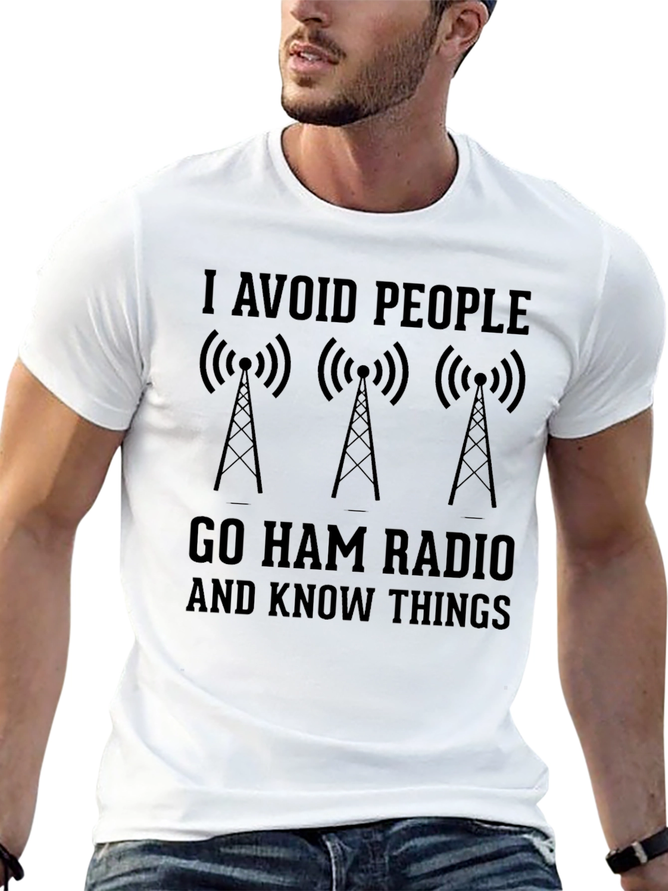 I Avoid People Ham Radio T-Shirt