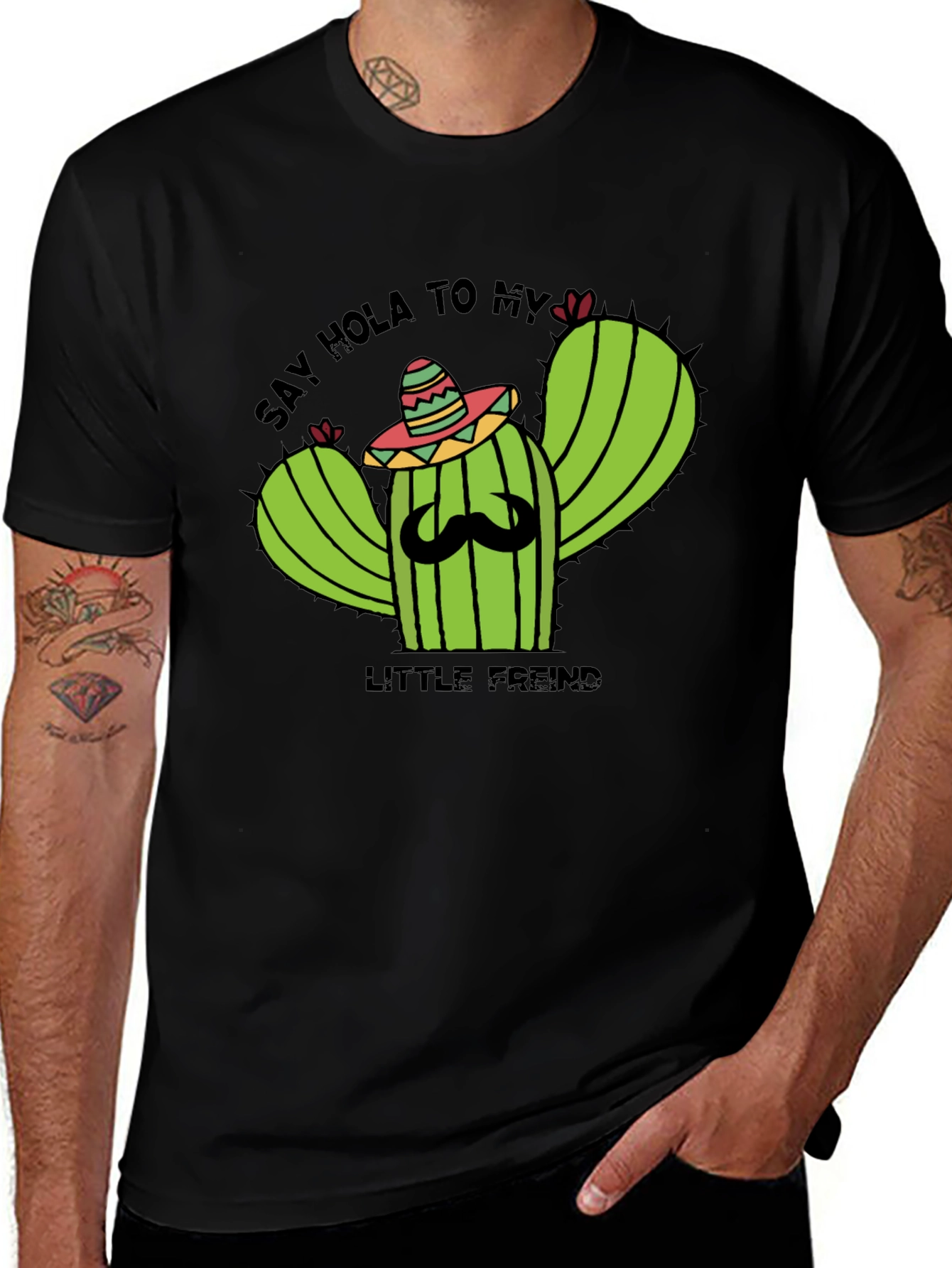 Hola Cactus T-Shirt - Funny Graphic Tee