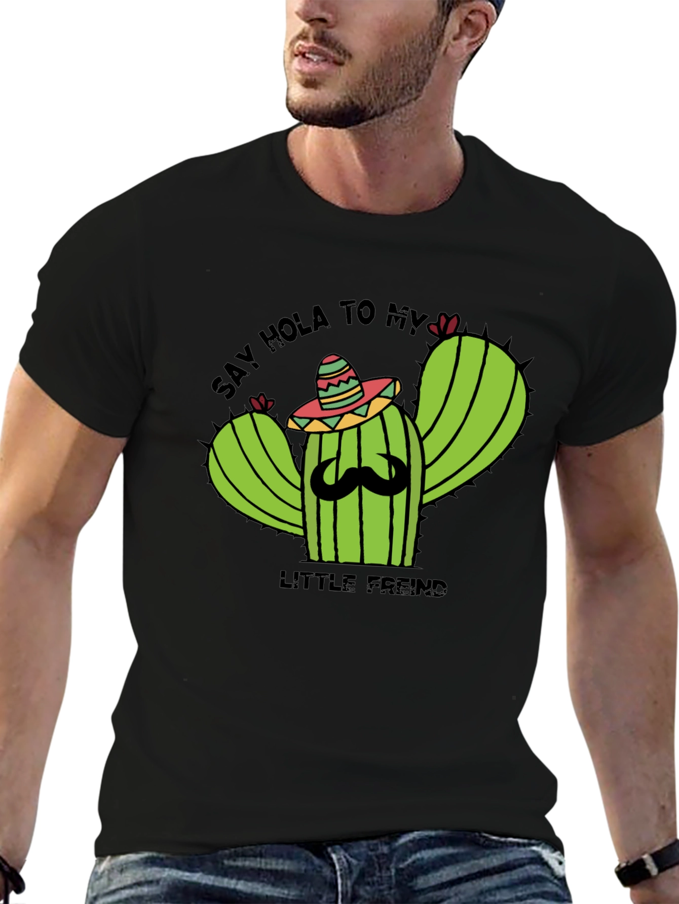 Hola Cactus T-Shirt - Funny Graphic Tee