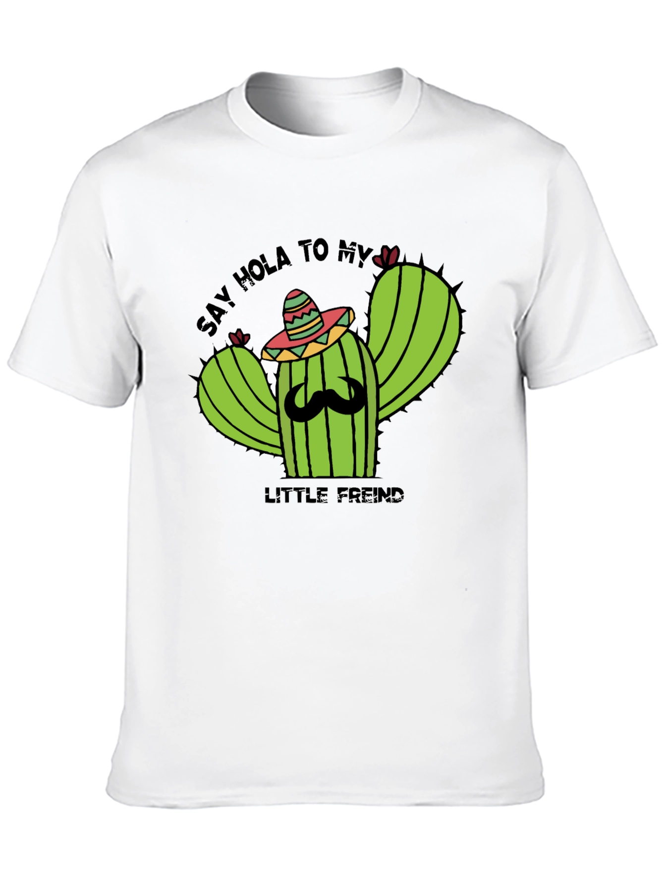 Hola Cactus T-Shirt - Funny Graphic Tee