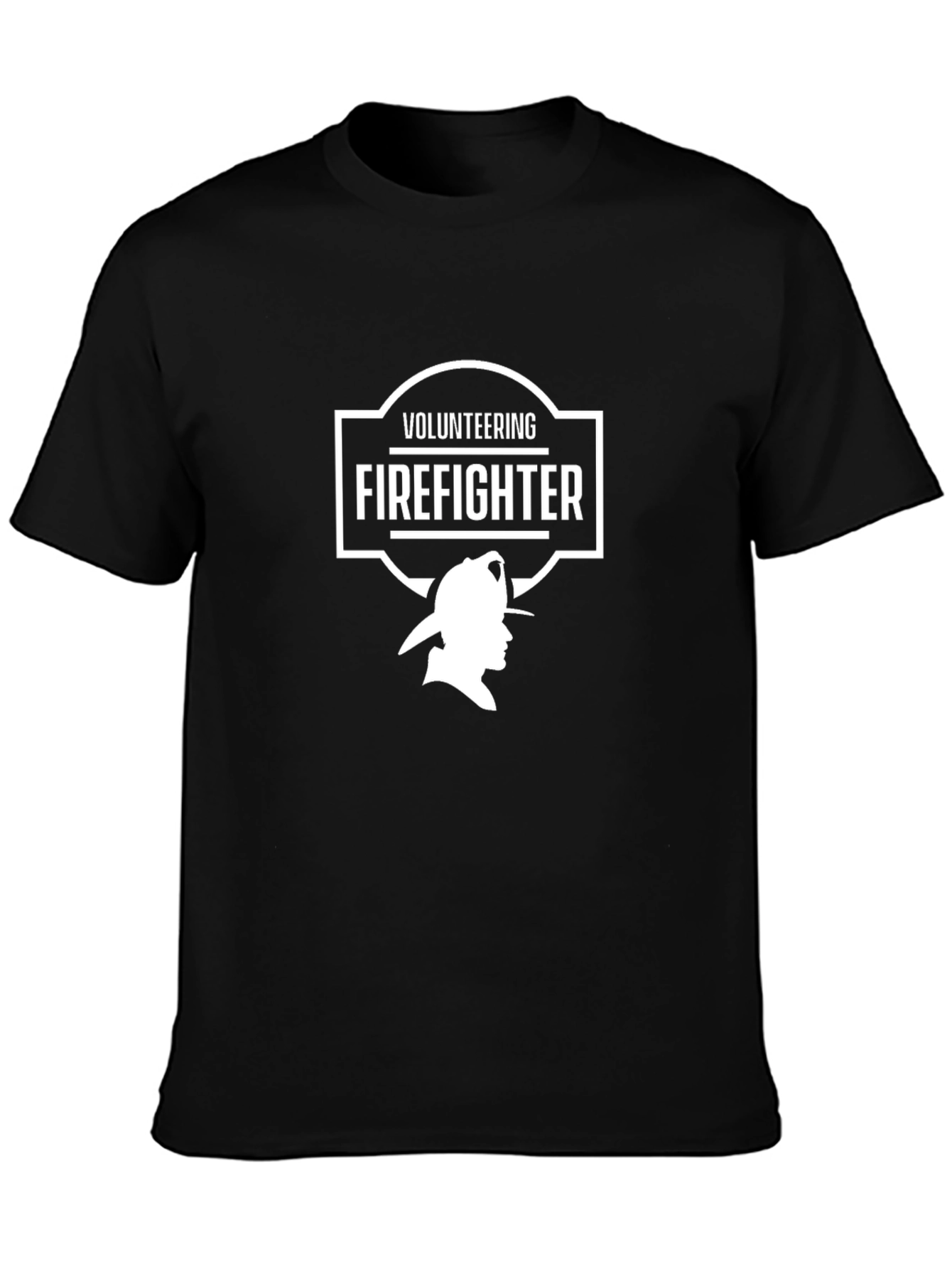Volunteering Firefighter Graphic Tee - Black