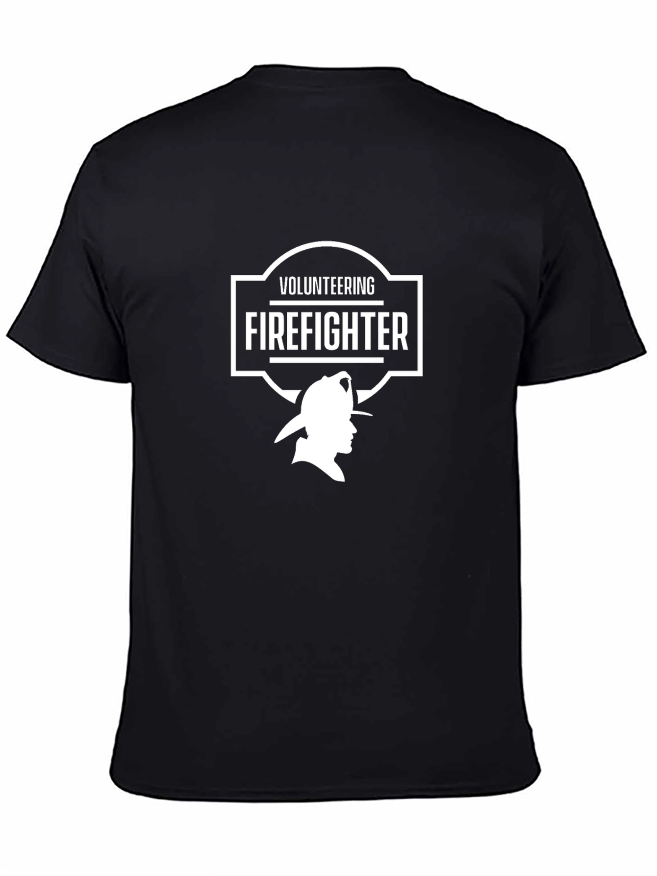 Volunteering Firefighter Graphic Tee - Black