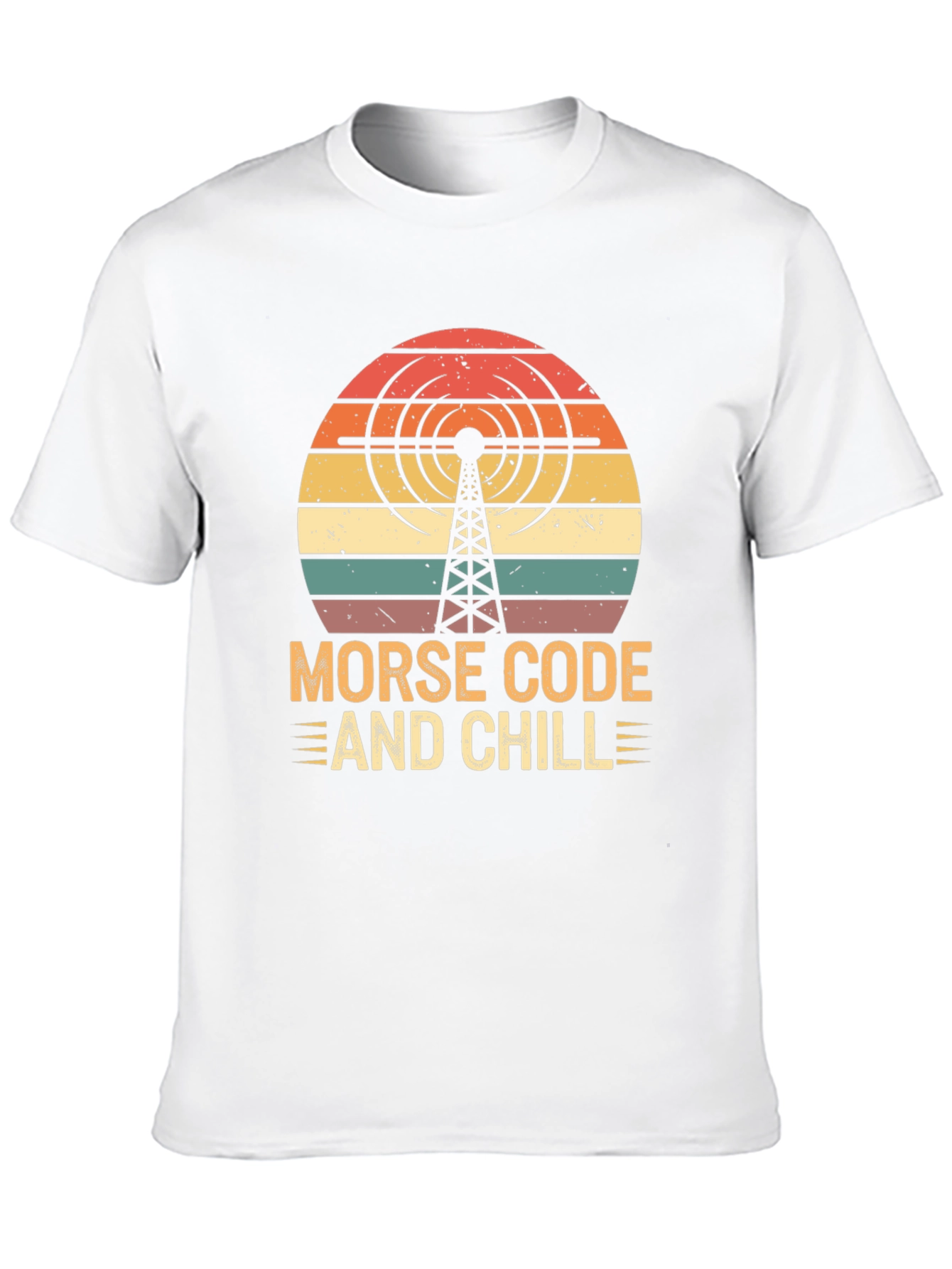 Morse Code and Chill Retro T-Shirt