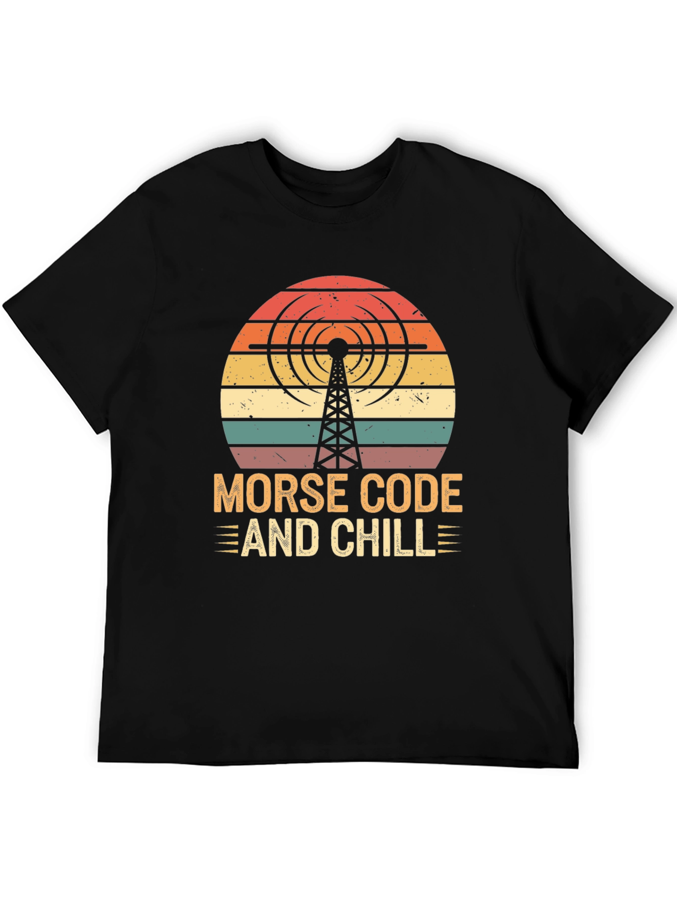 Morse Code and Chill Retro T-Shirt