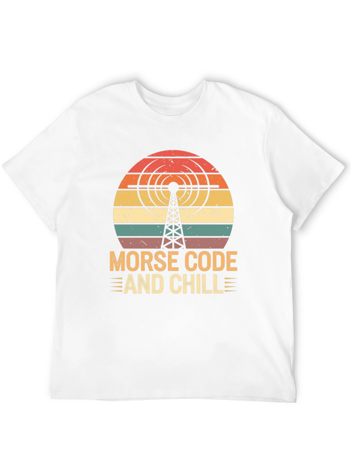 Morse Code and Chill Retro T-Shirt
