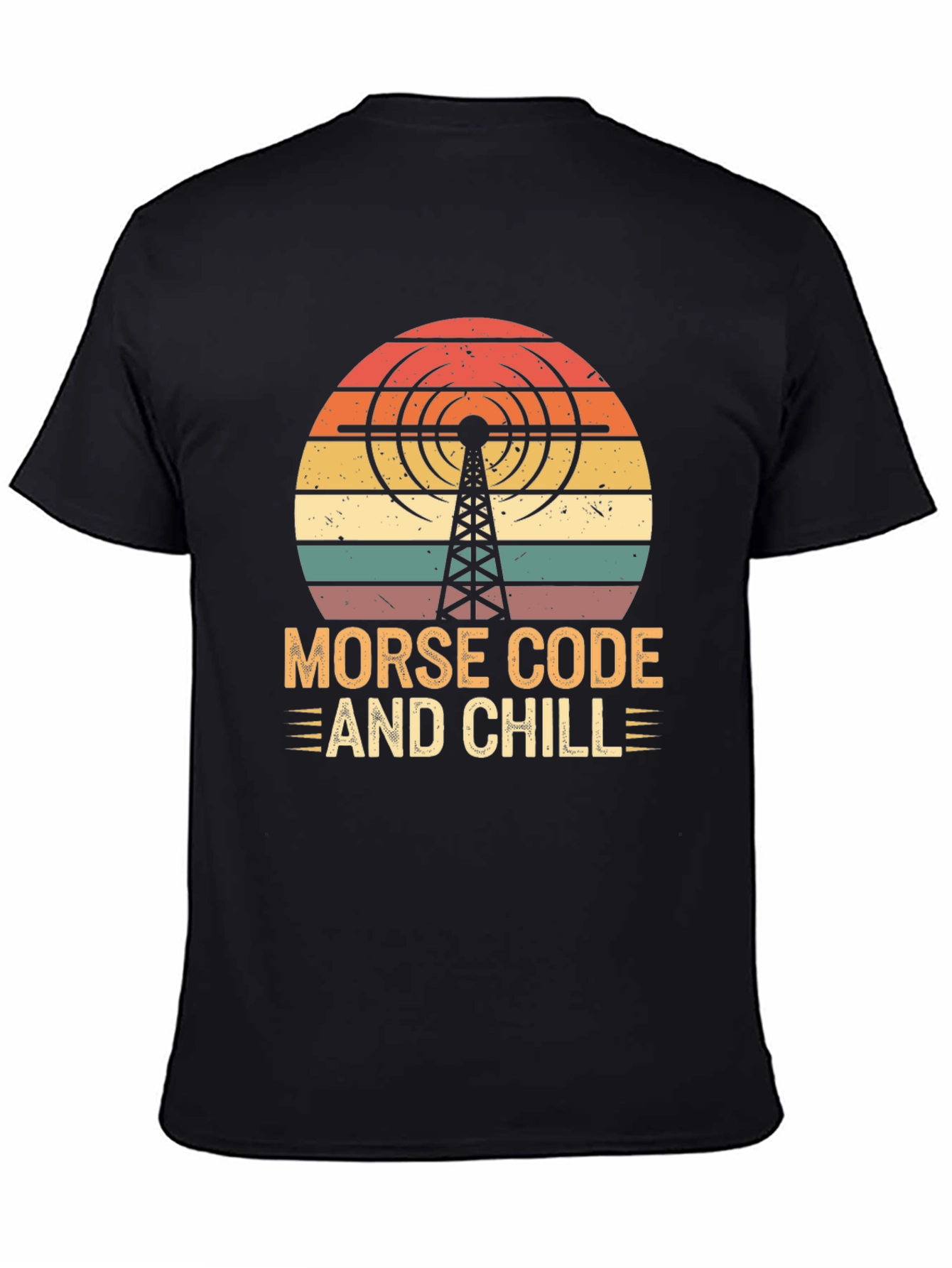 Morse Code and Chill Retro T-Shirt