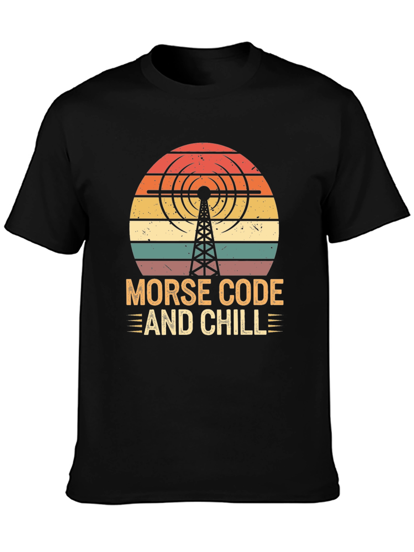 Morse Code and Chill Retro T-Shirt