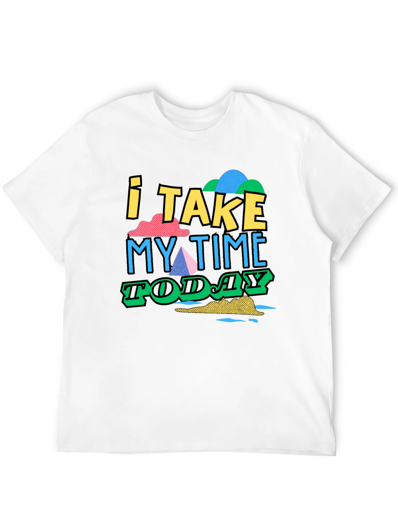 I Take My Time Today Graphic Tee - Black