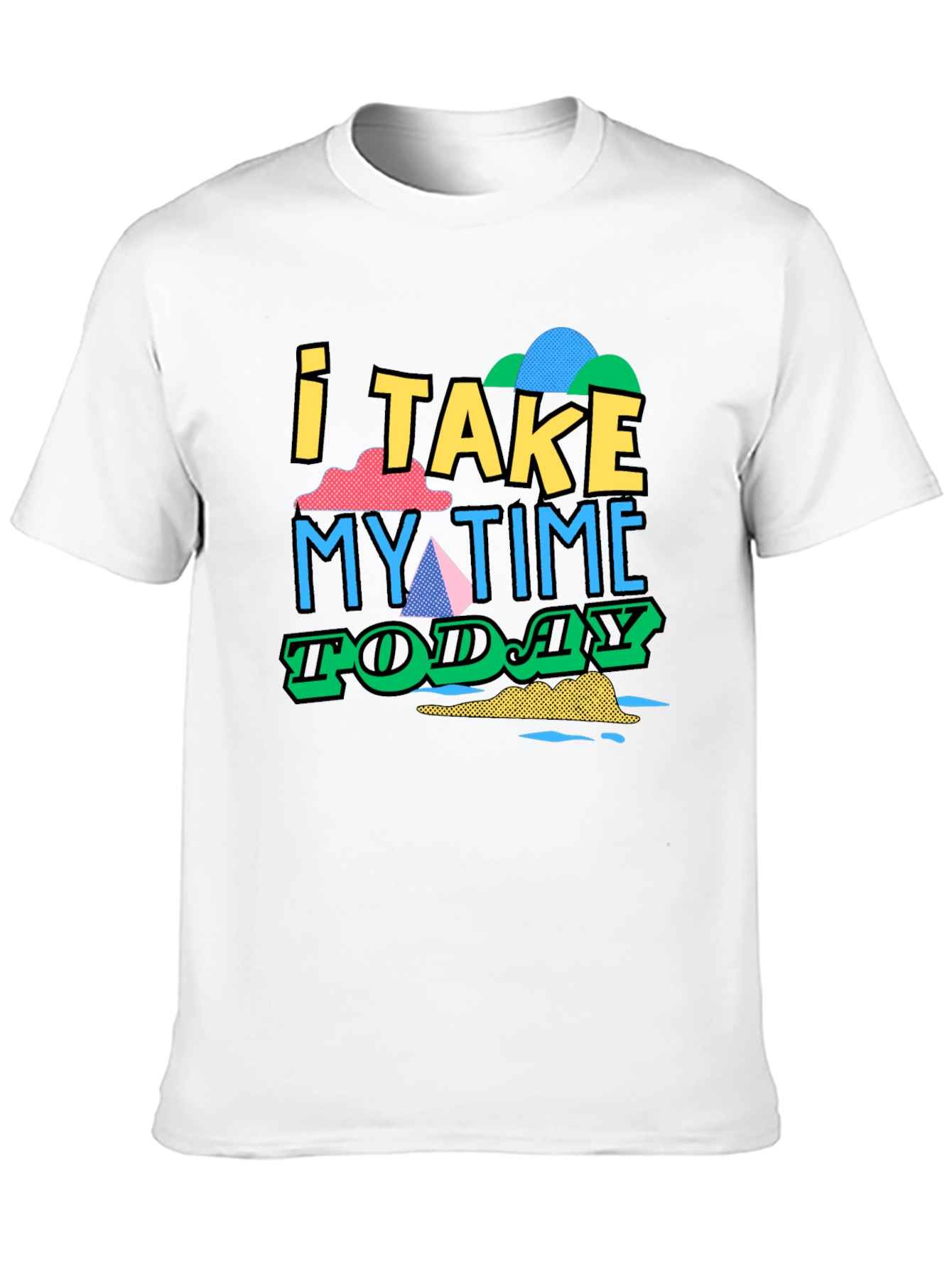 I Take My Time Today Graphic Tee - Black