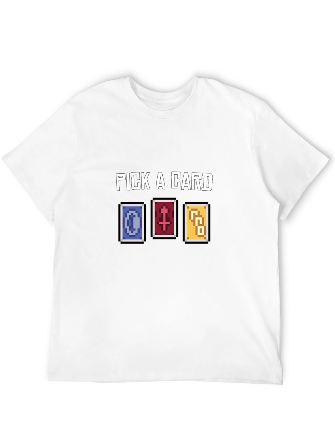 Pick A Card Graphic Tee - Black Cotton T-Shirt
