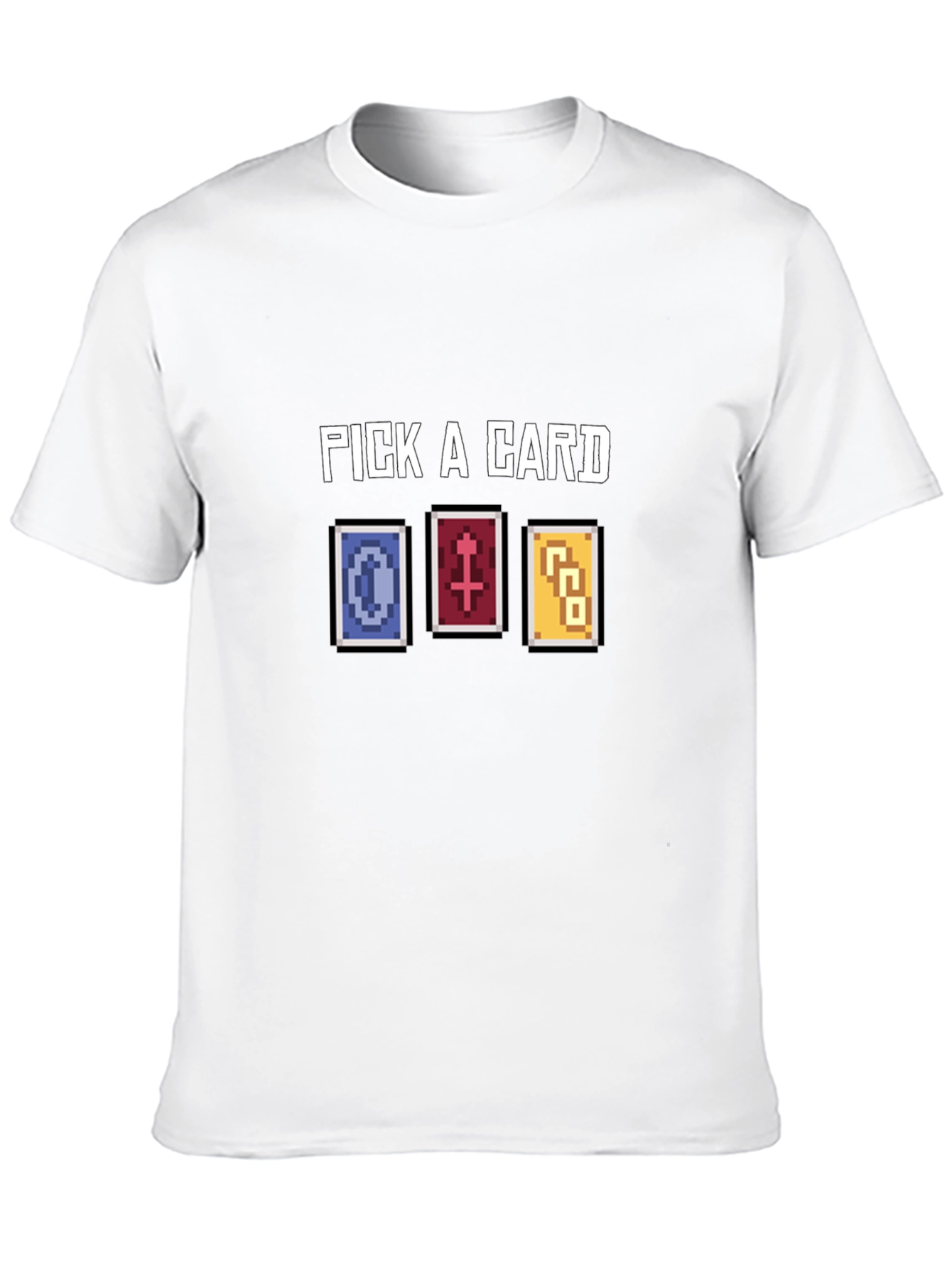 Pick A Card Graphic Tee - Black Cotton T-Shirt