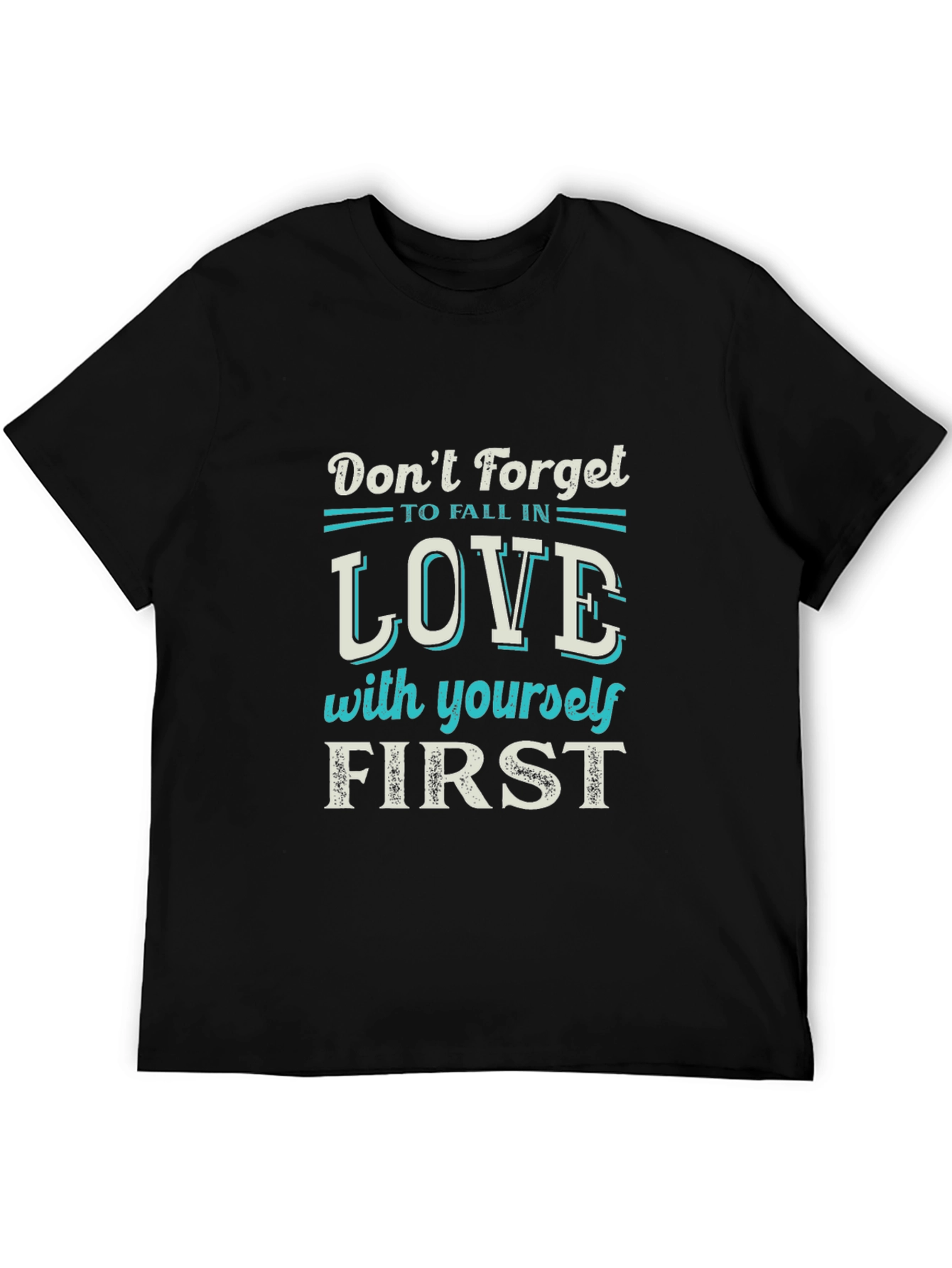 Love Yourself First Graphic Tee - Black