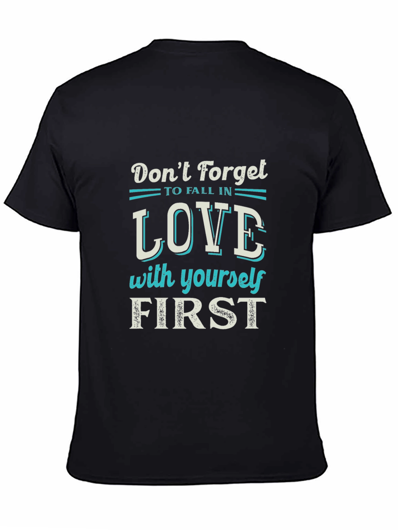 Love Yourself First Graphic Tee - Black