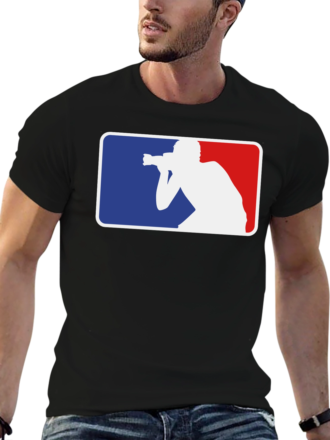 Photographer Graphic T-Shirt - Black Cotton Tee