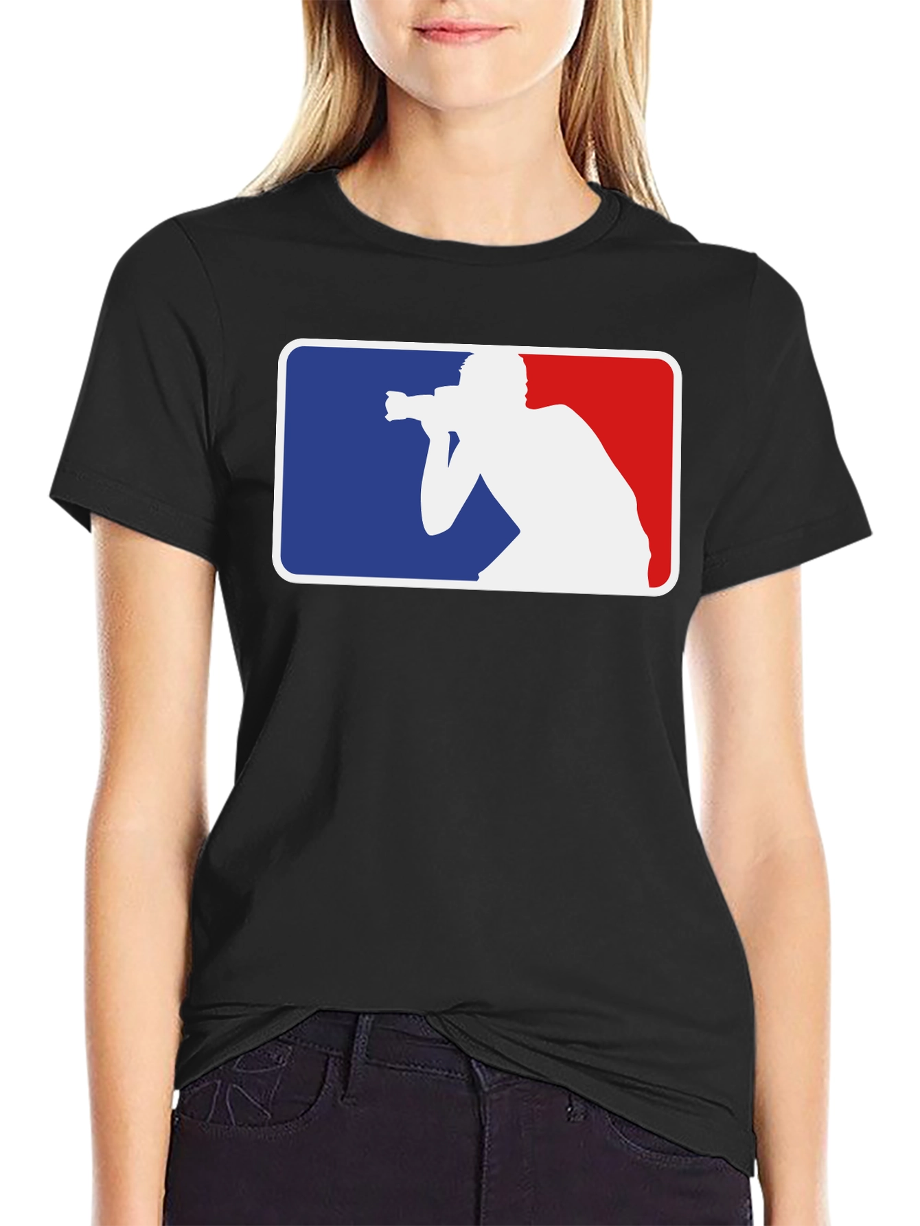 Photographer Graphic T-Shirt - Black Cotton Tee