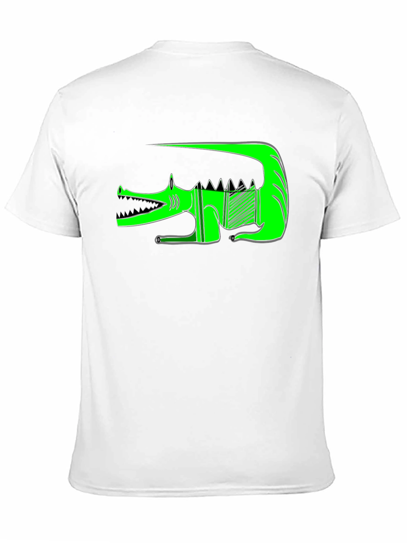 Graphic Print T-Shirt - Green Crocodile
