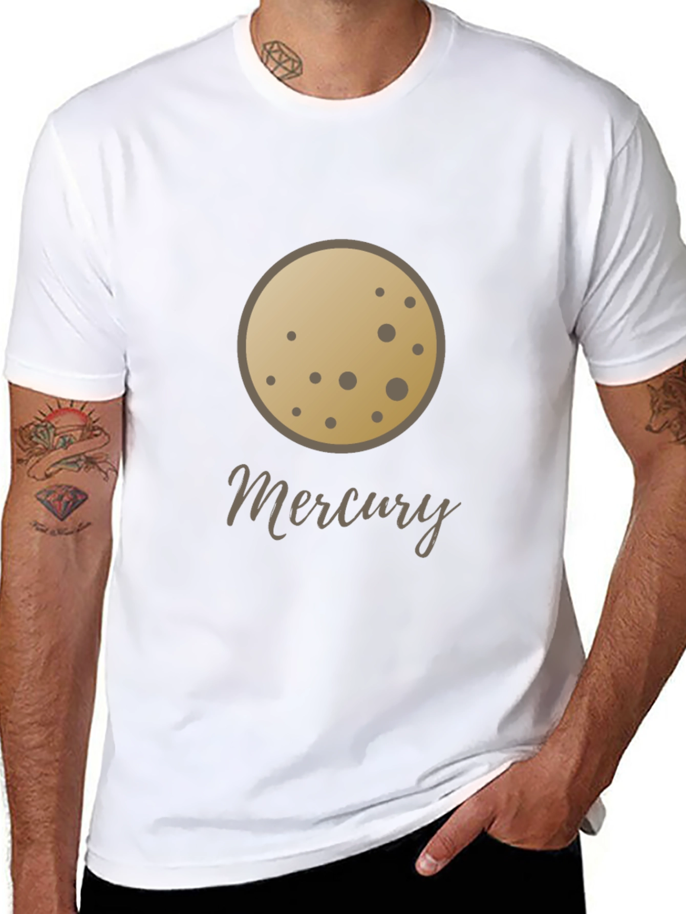 Mercury Planet Graphic T-Shirt - Space Lover Tee