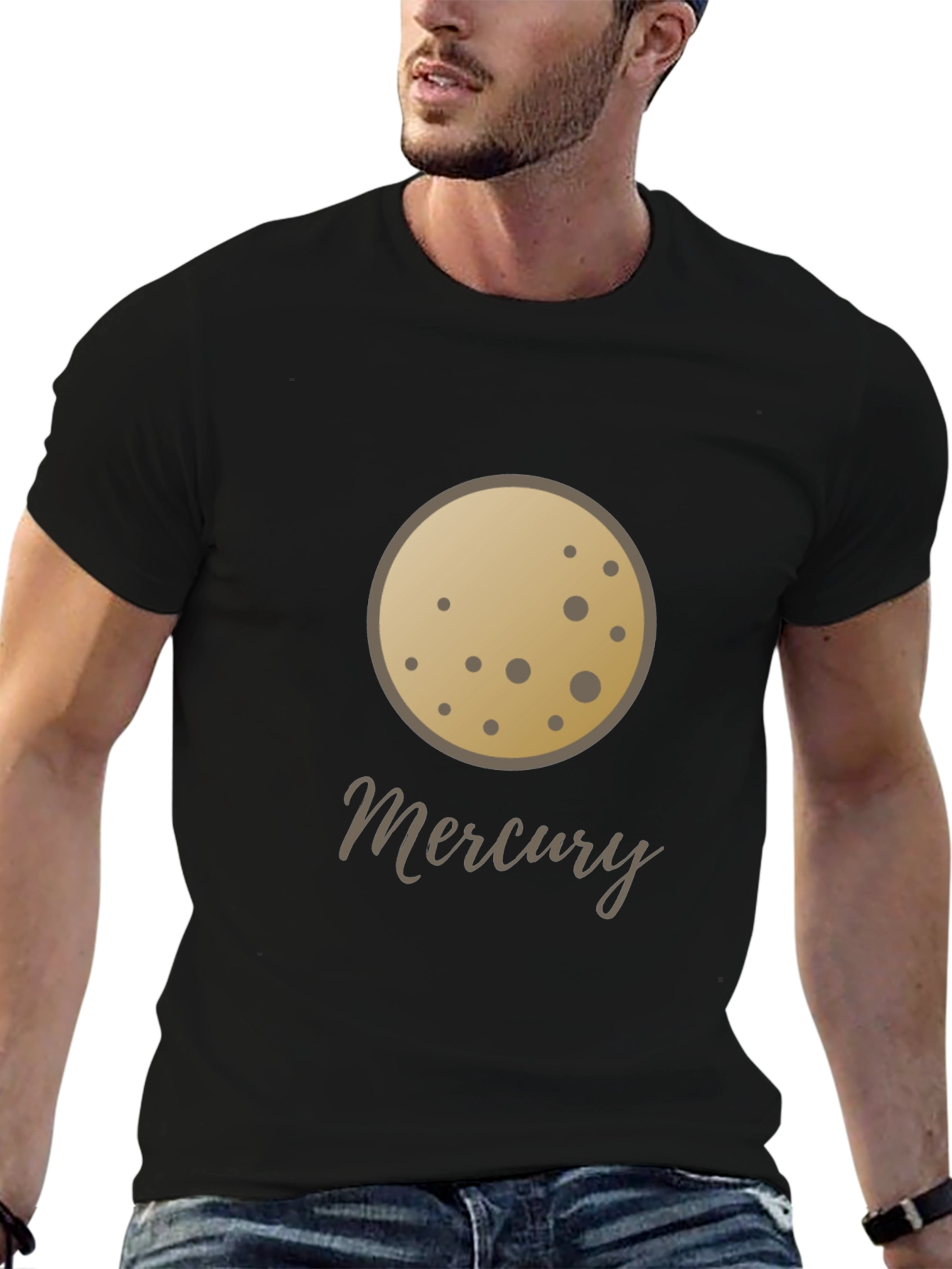 Mercury Planet Graphic T-Shirt - Space Lover Tee