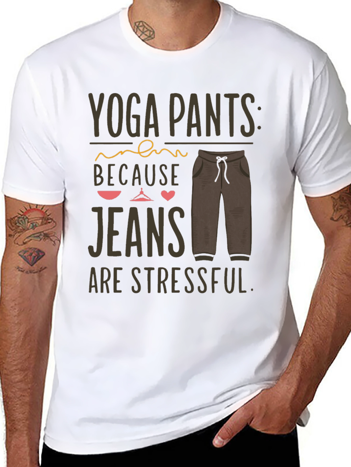Yoga Pants Stress-Free T-Shirt