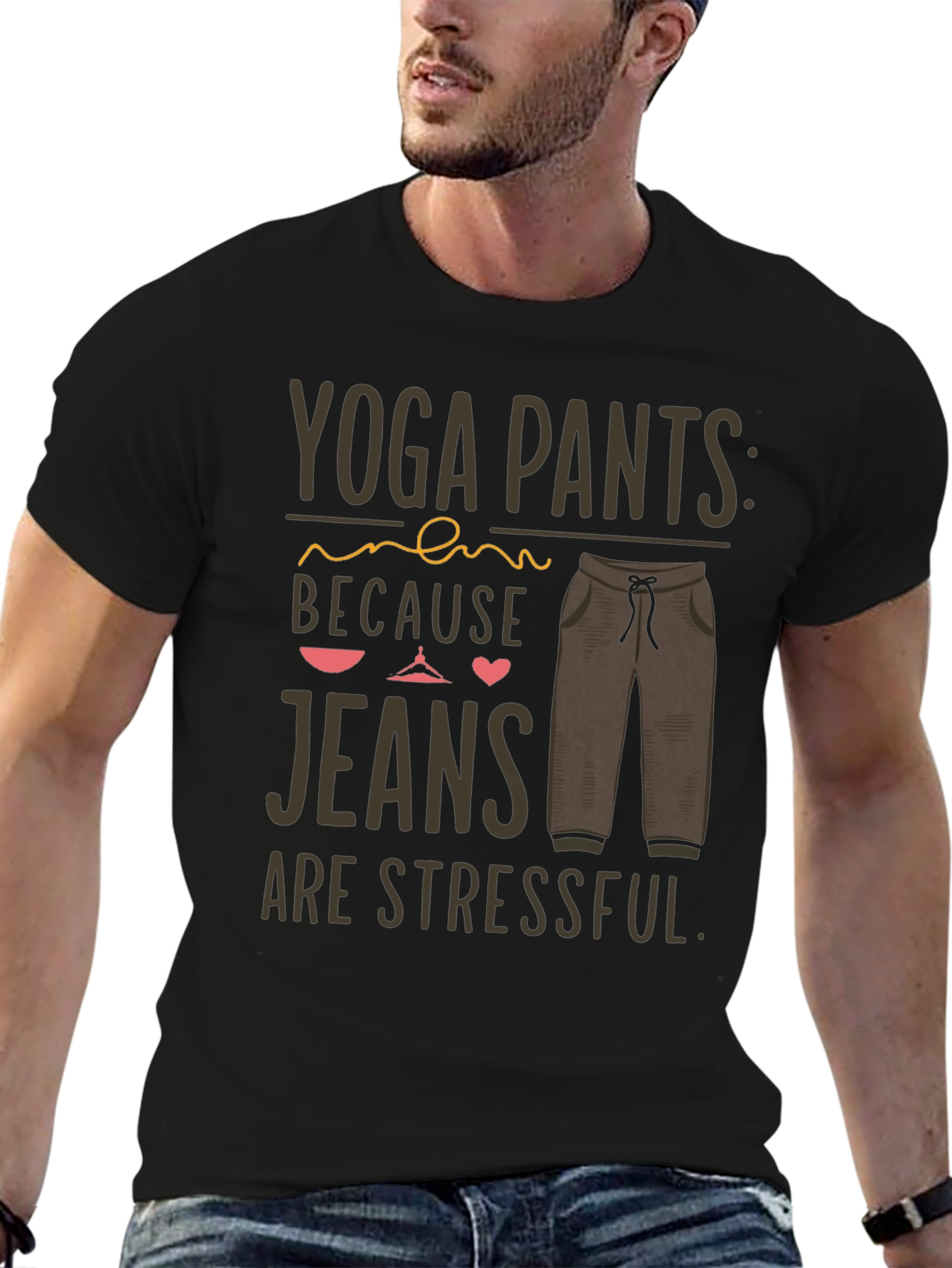 Yoga Pants Stress-Free T-Shirt