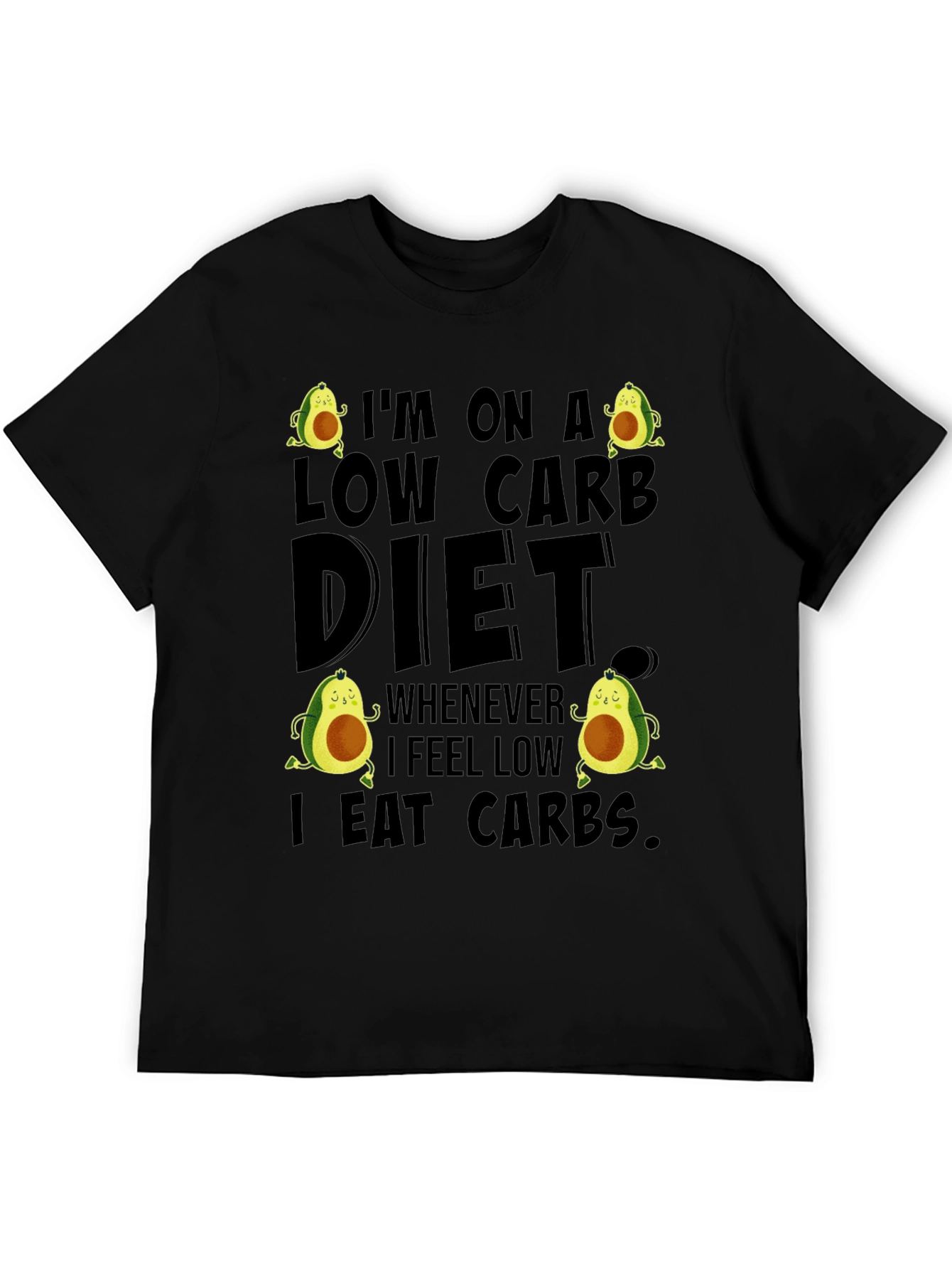 Low Carb Diet Avocado Graphic T-Shirt