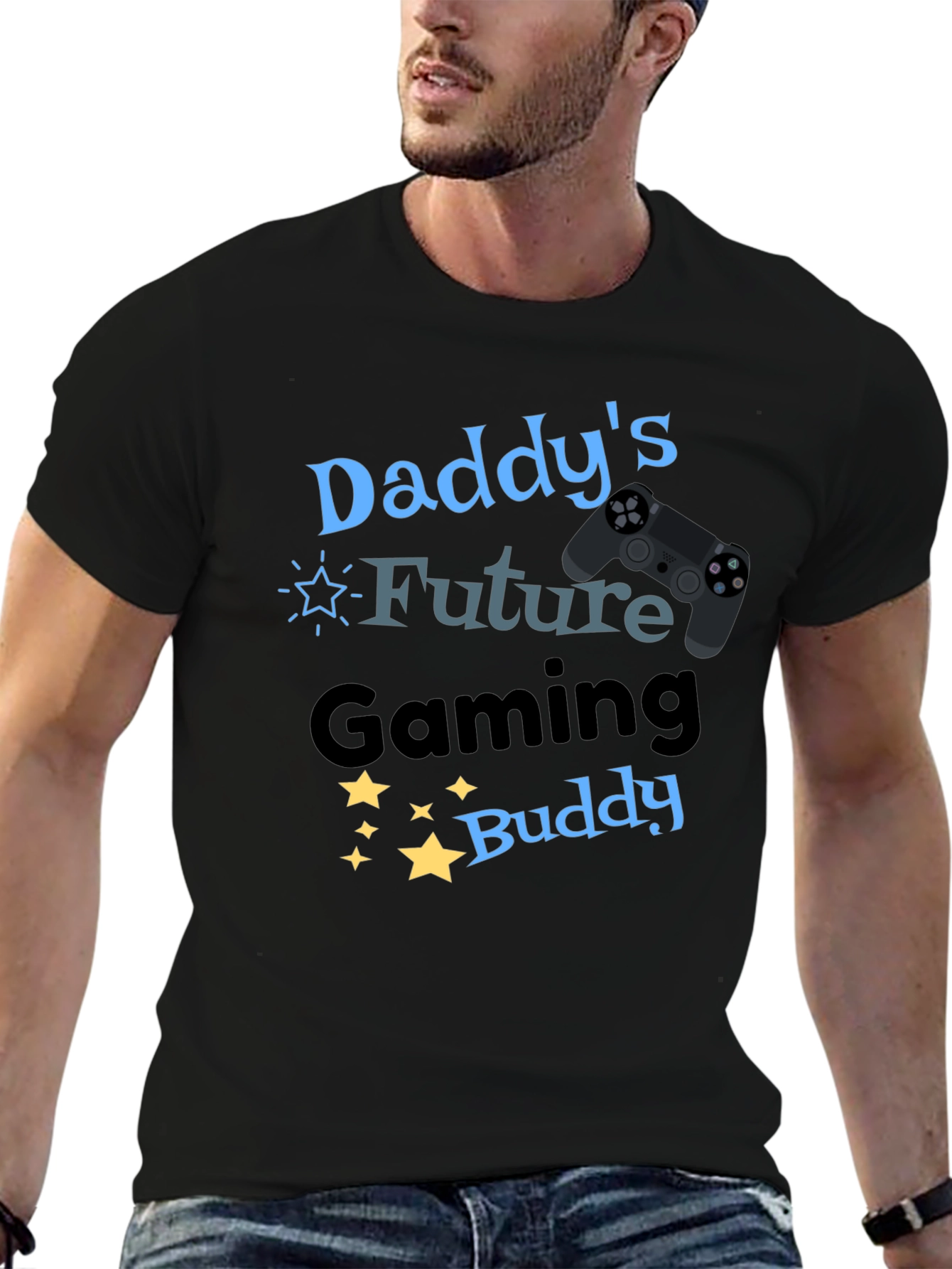 Daddys Future Gaming Buddy T-Shirt - Black