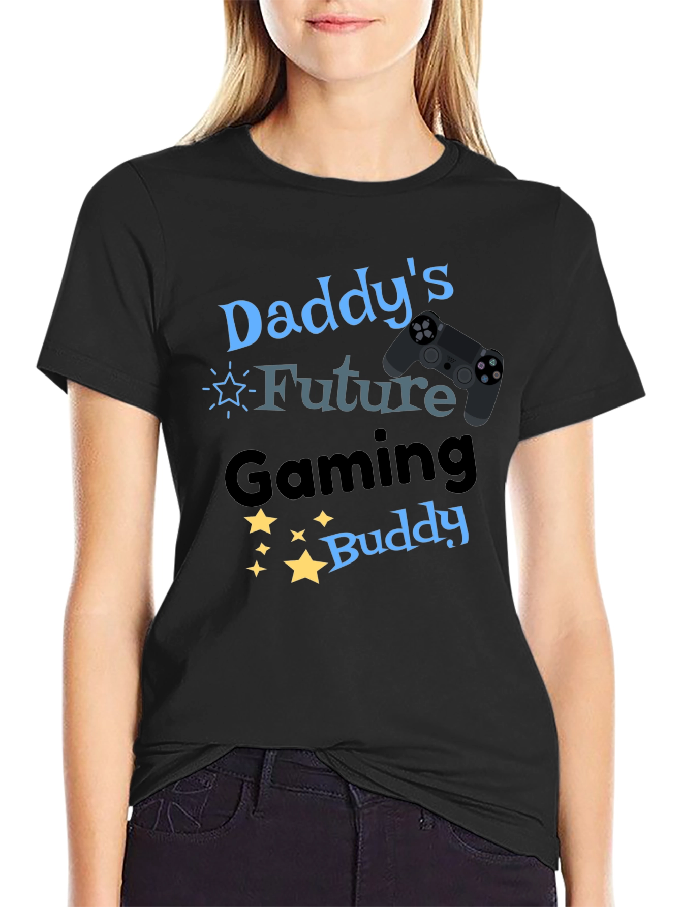 Daddys Future Gaming Buddy T-Shirt - Black