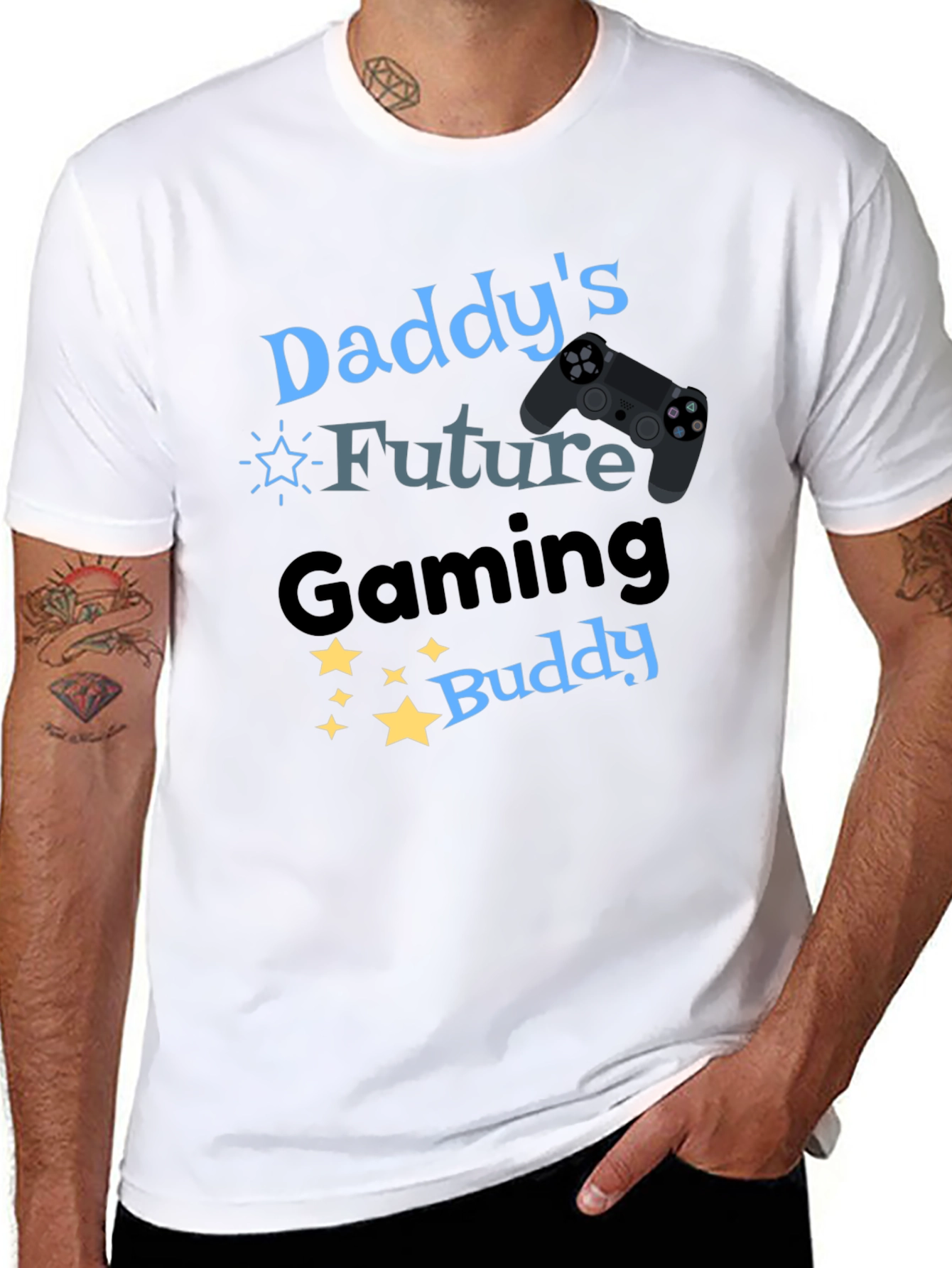 Daddys Future Gaming Buddy T-Shirt - Black