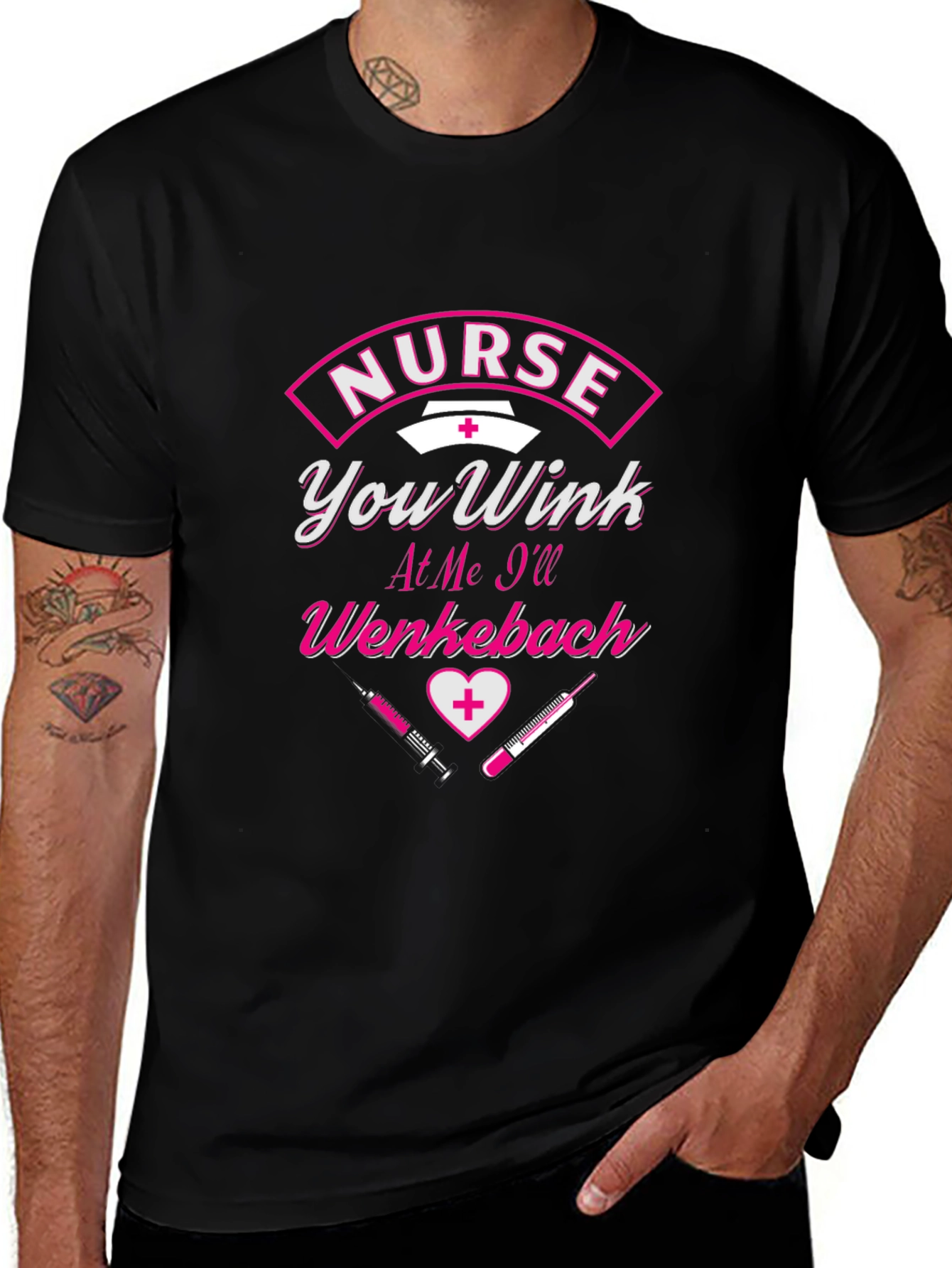 Nurse Wenkebach Black Graphic Tee
