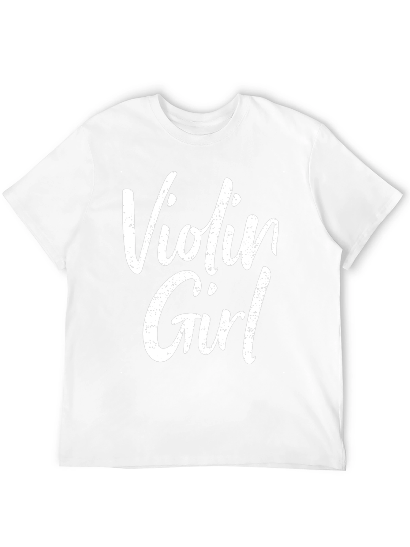 Violin Girl Graphic Tee - Black Cotton T-Shirt
