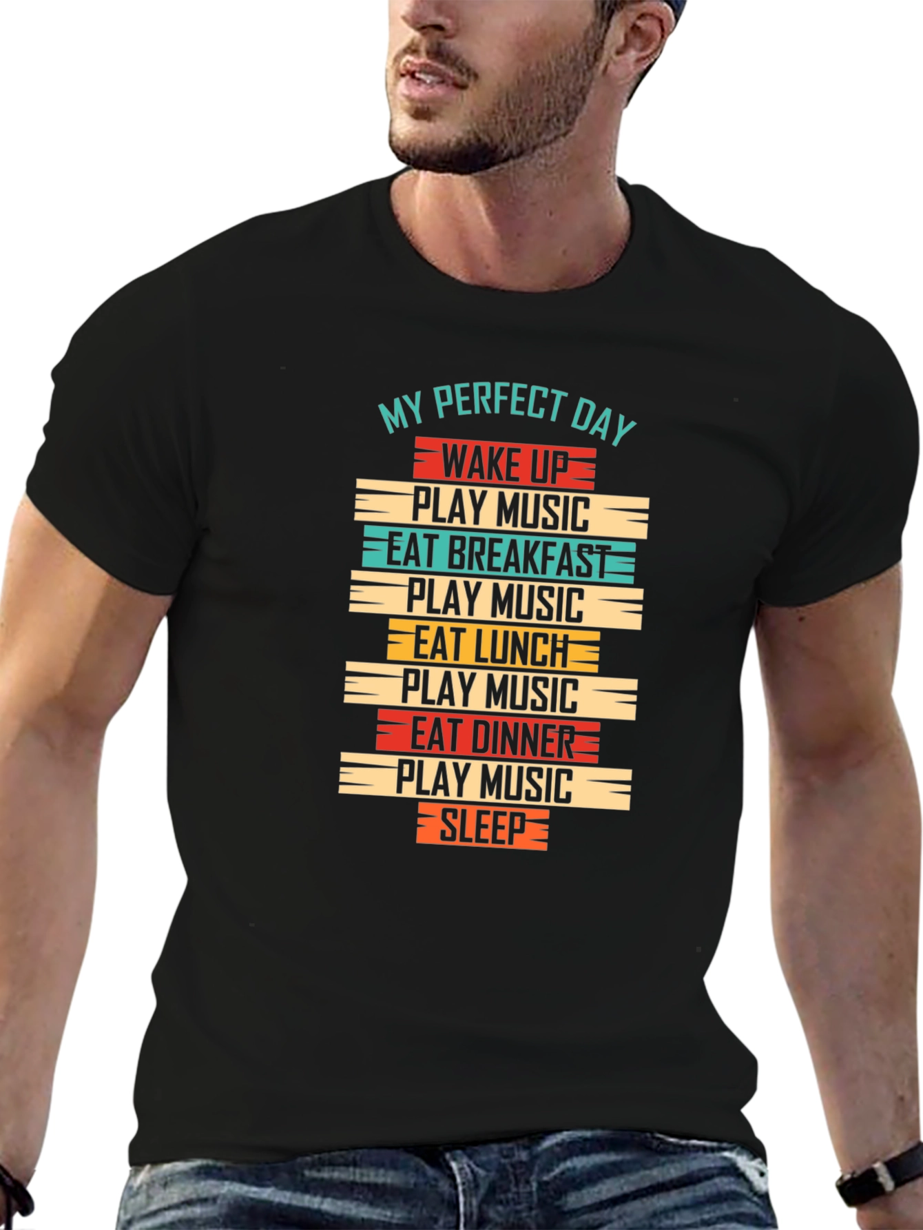 My Perfect Day T-Shirt - Music Lover Tee