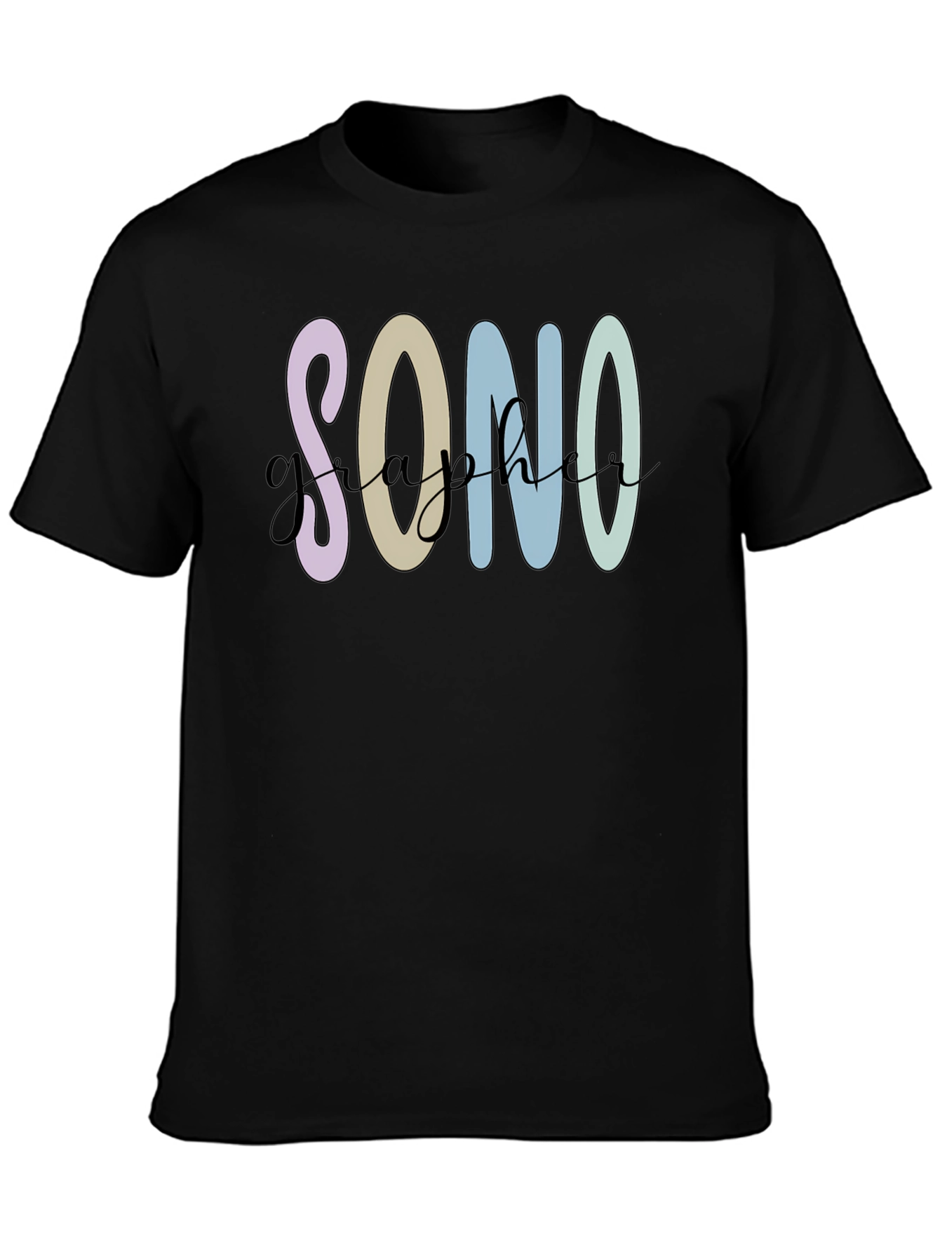 Sonographer T-Shirt - Pastel Graphic Tee