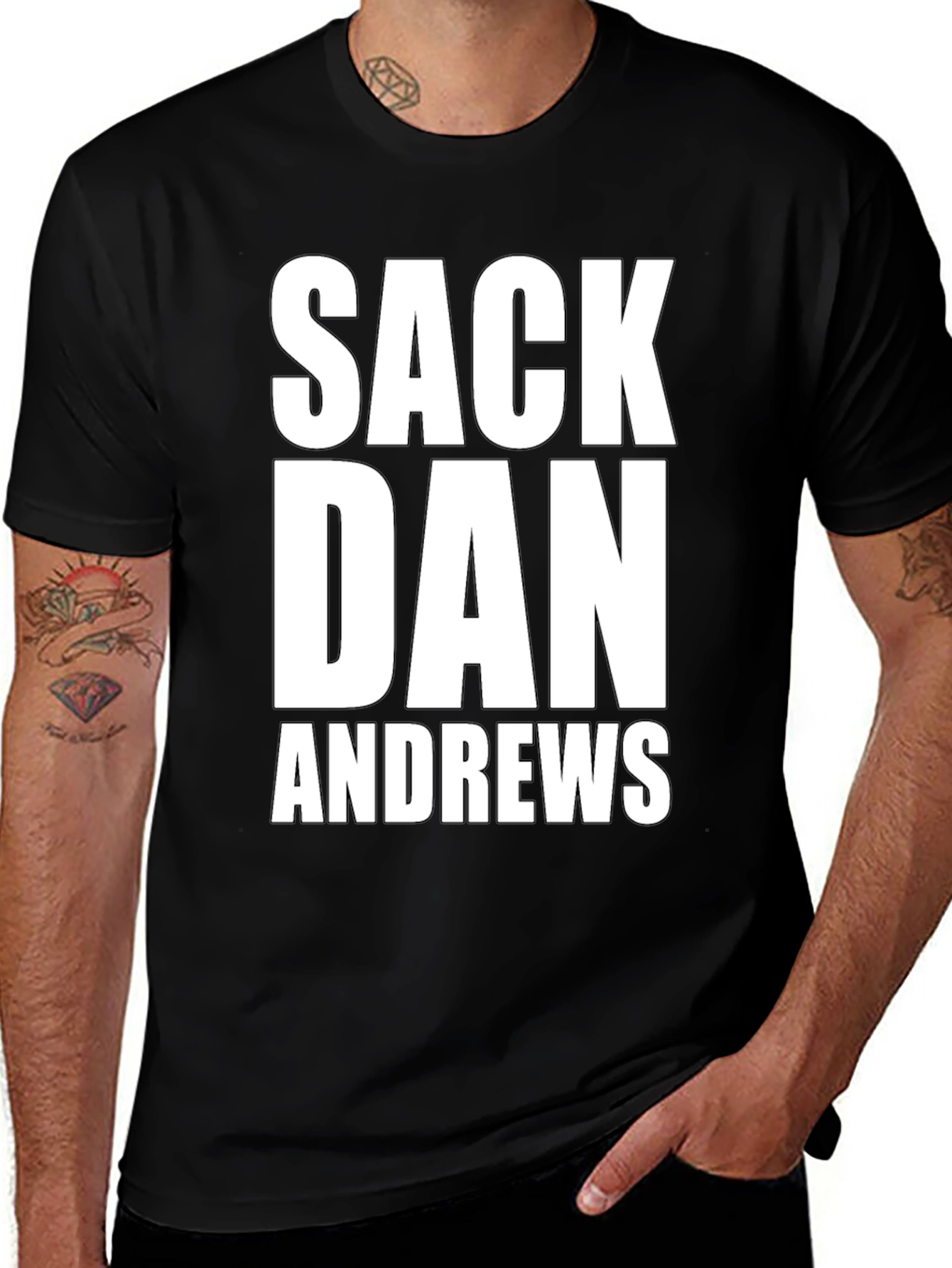 Sack Dan Andrews T-Shirt - Bold Political Statement Tee