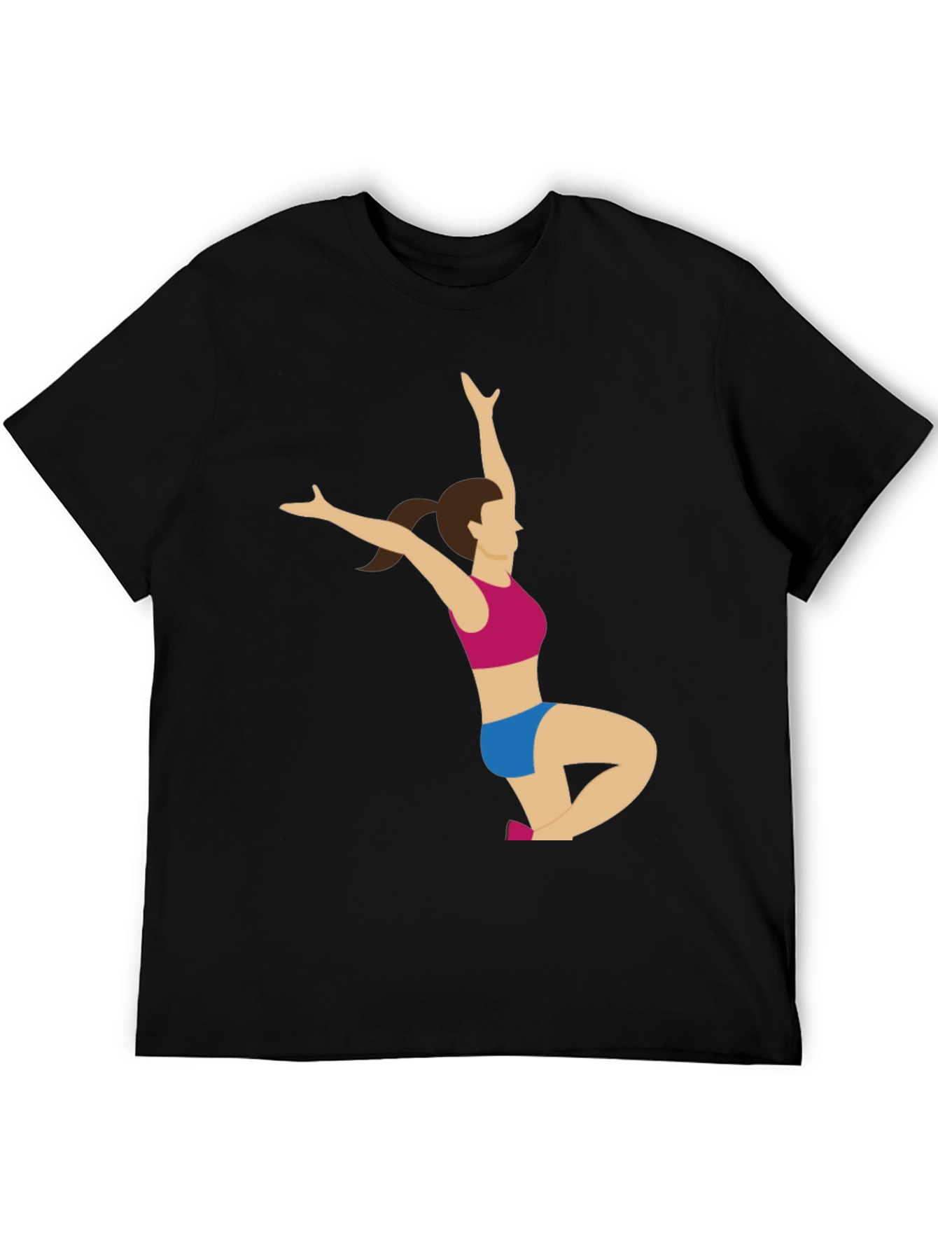 Yoga Pose Graphic Tee - Black T-Shirt