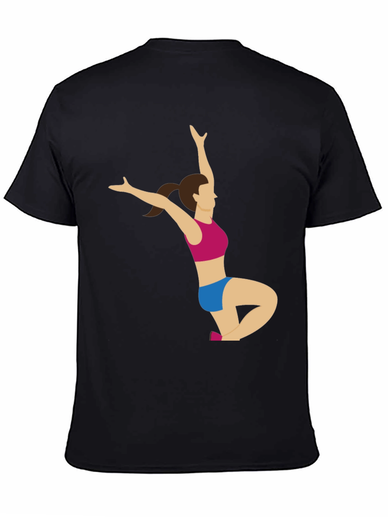 Yoga Pose Graphic Tee - Black T-Shirt
