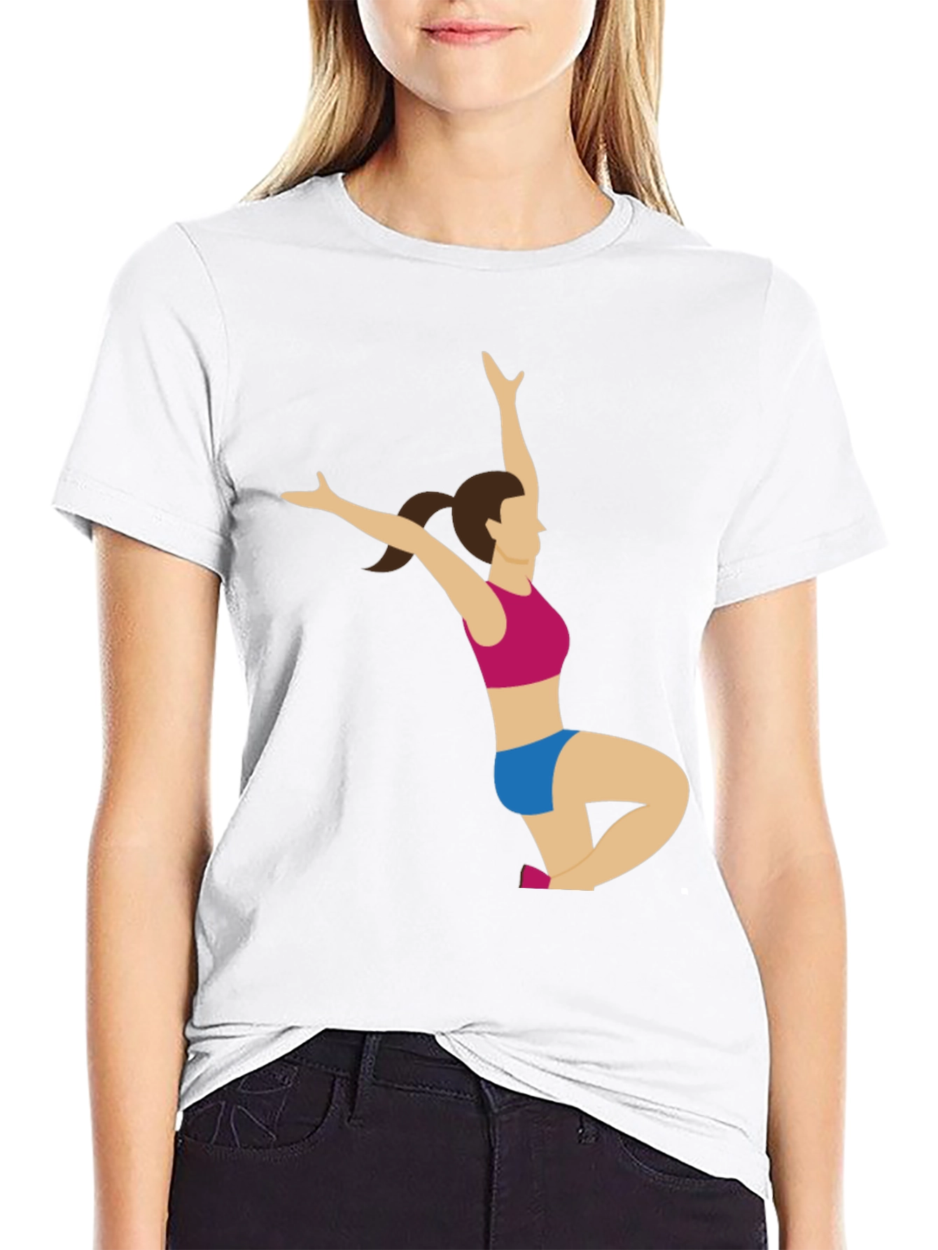Yoga Pose Graphic Tee - Black T-Shirt