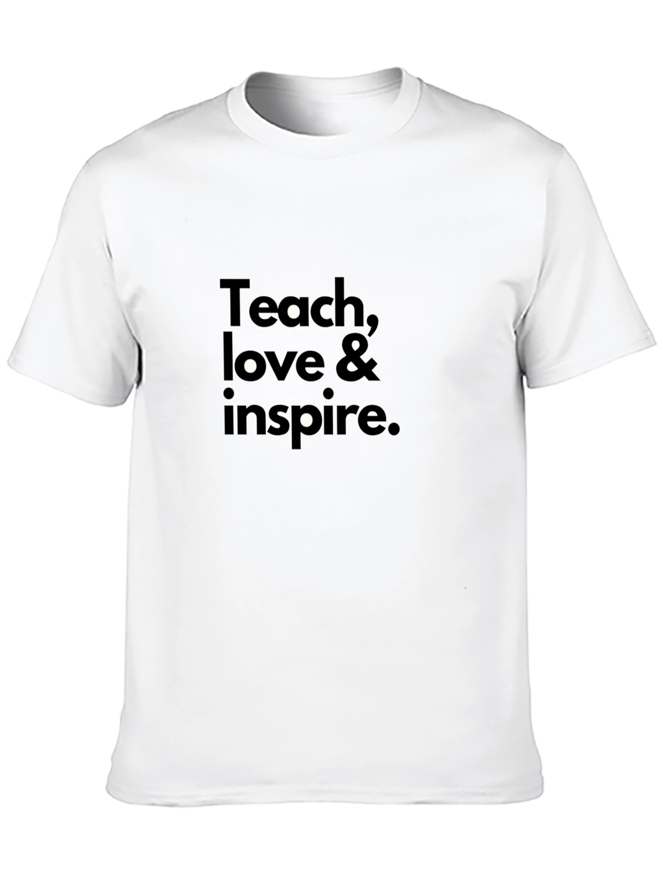 Teach Love & Inspire Graphic T-Shirt - Black