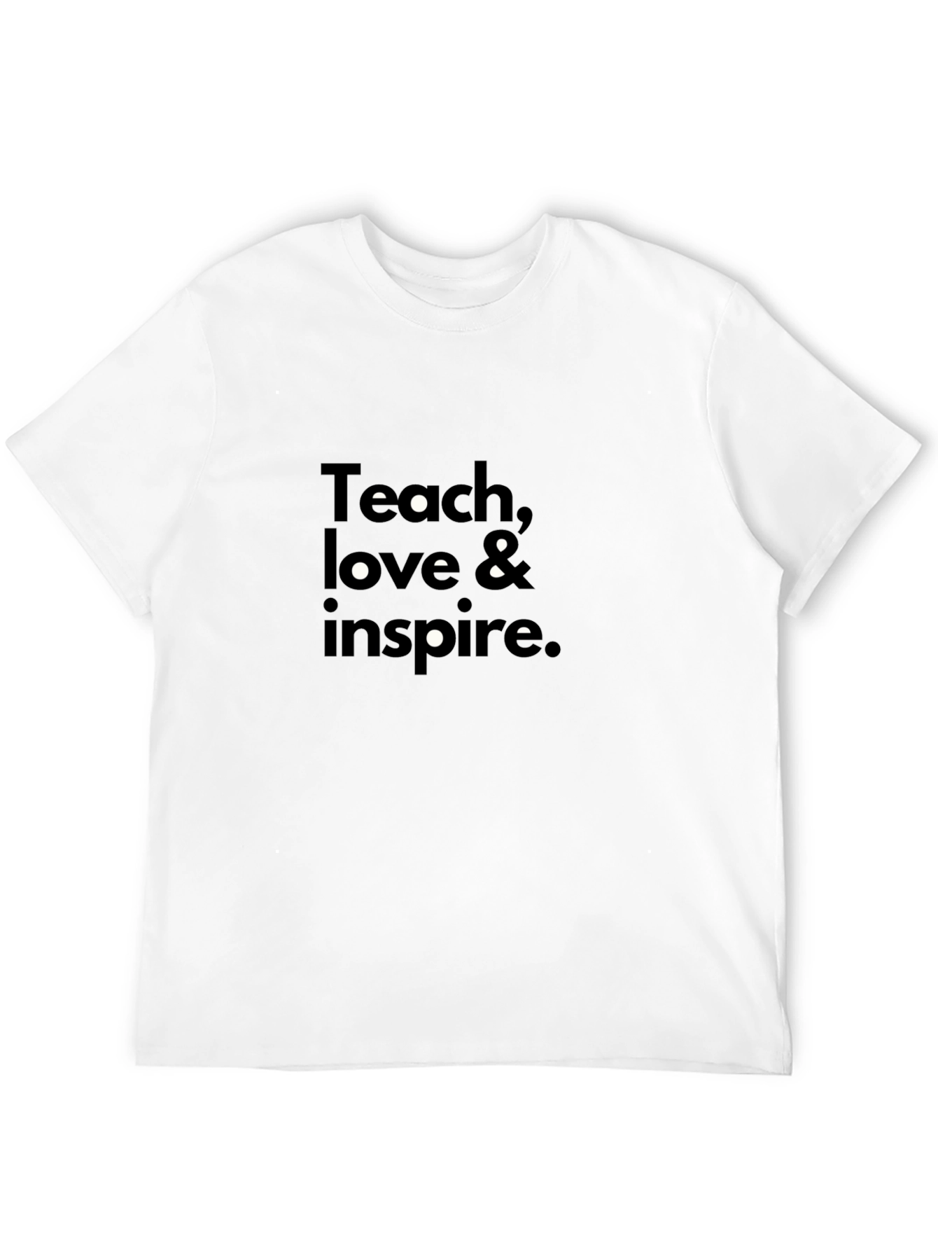 Teach Love & Inspire Graphic T-Shirt - Black