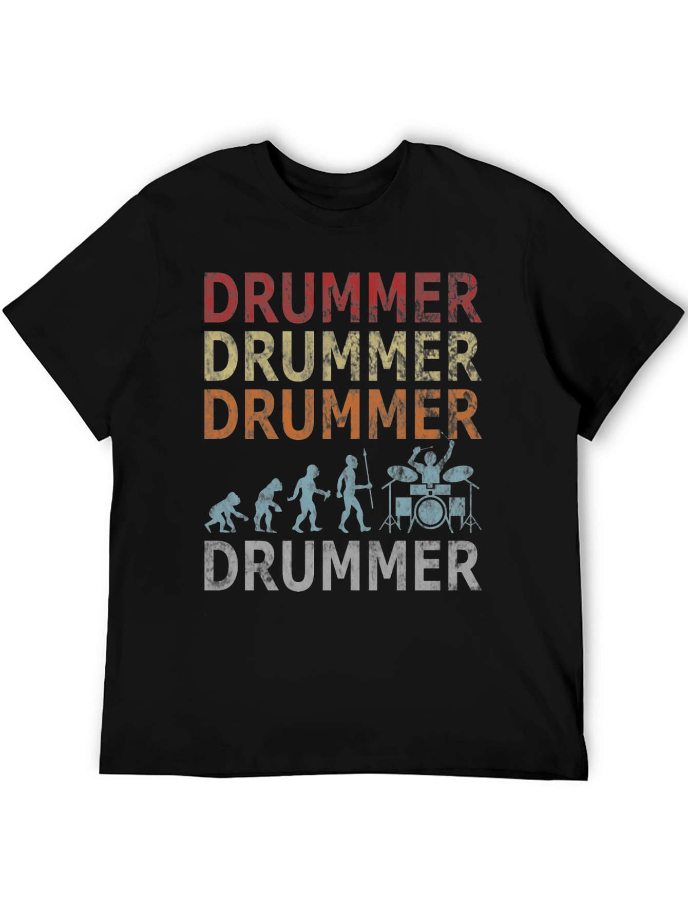 Evolution of Drummer T-Shirt - Funny Music Tee