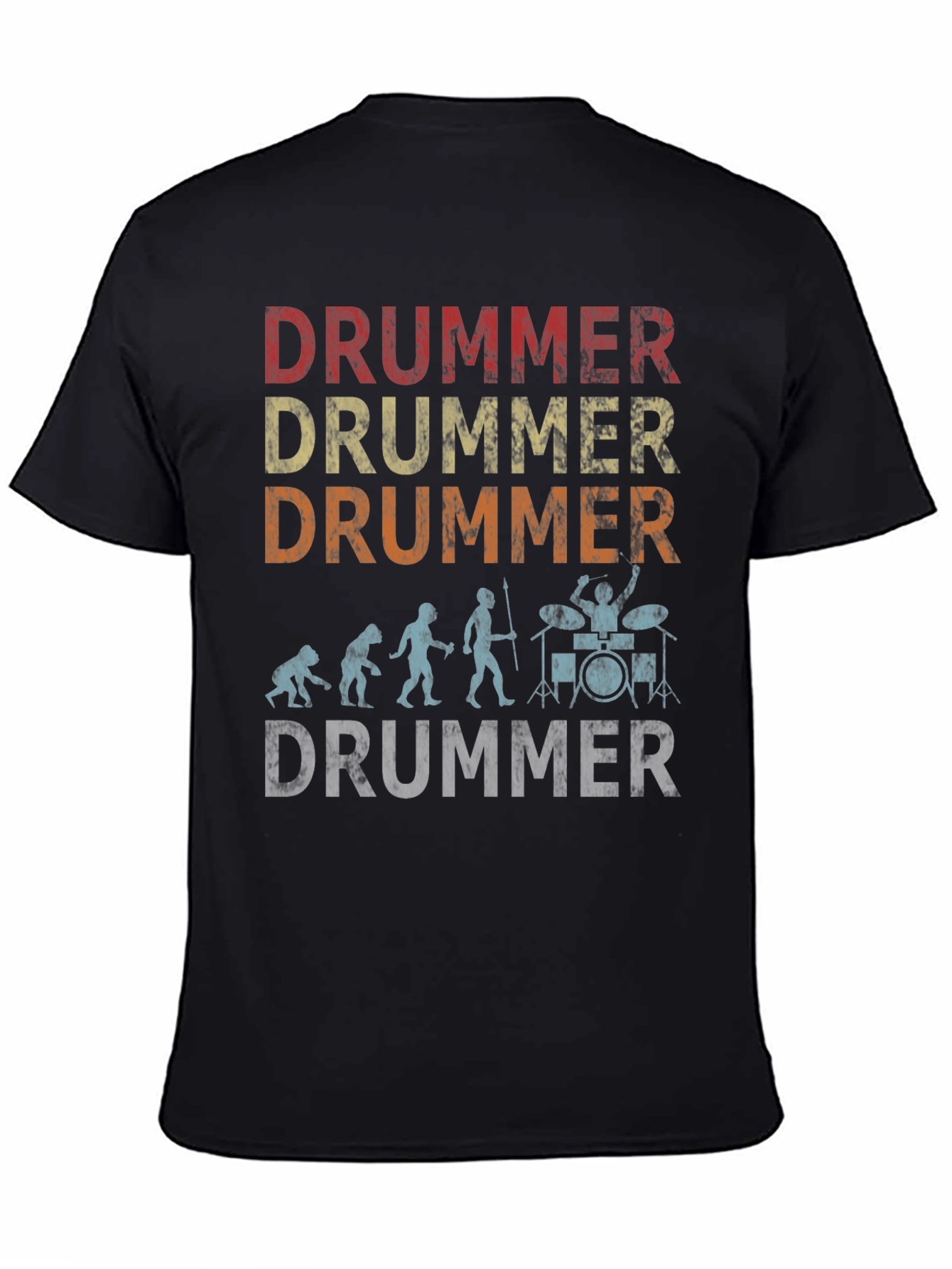 Evolution of Drummer T-Shirt - Funny Music Tee
