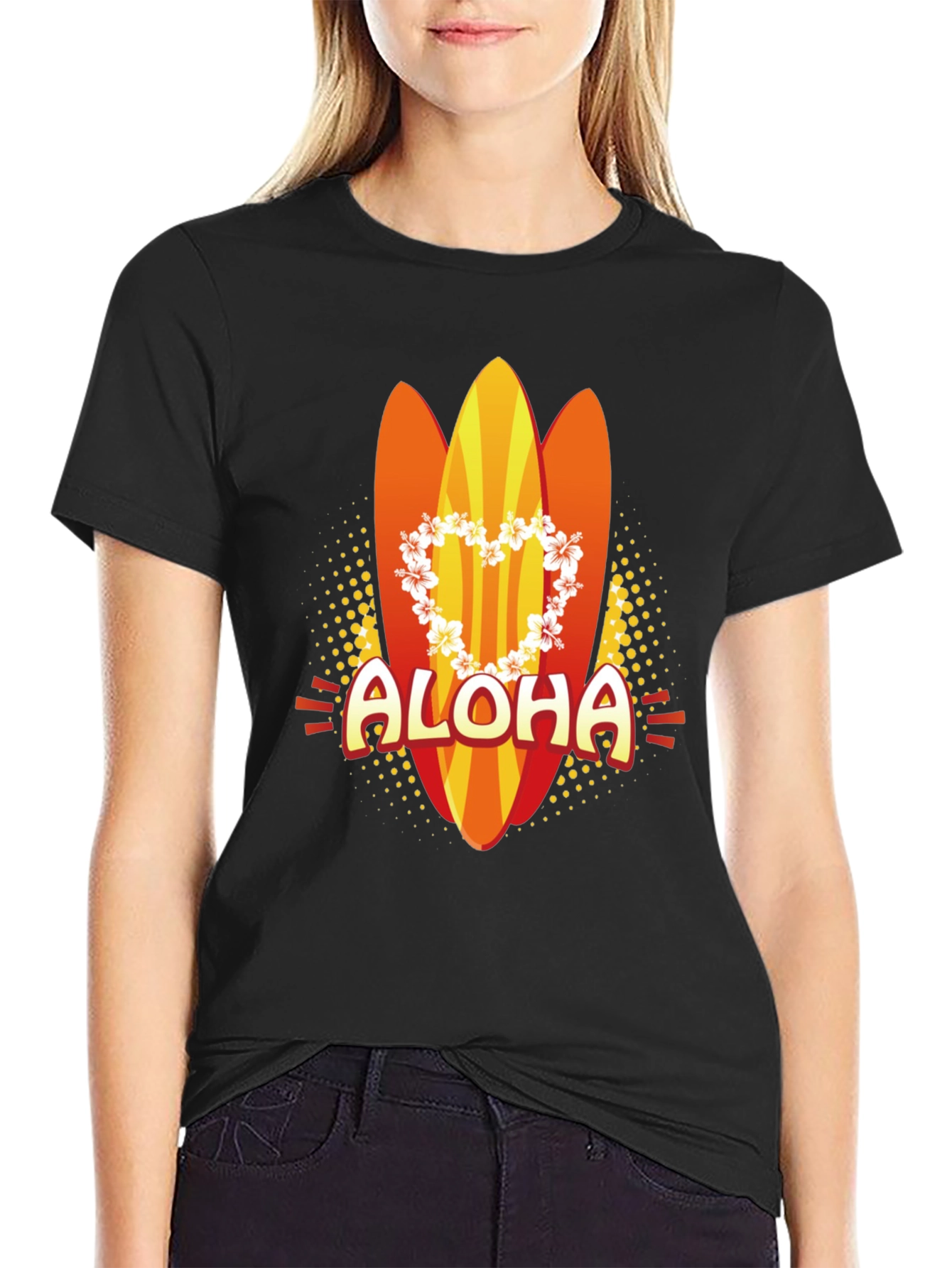 Aloha Surfboard Graphic T-Shirt