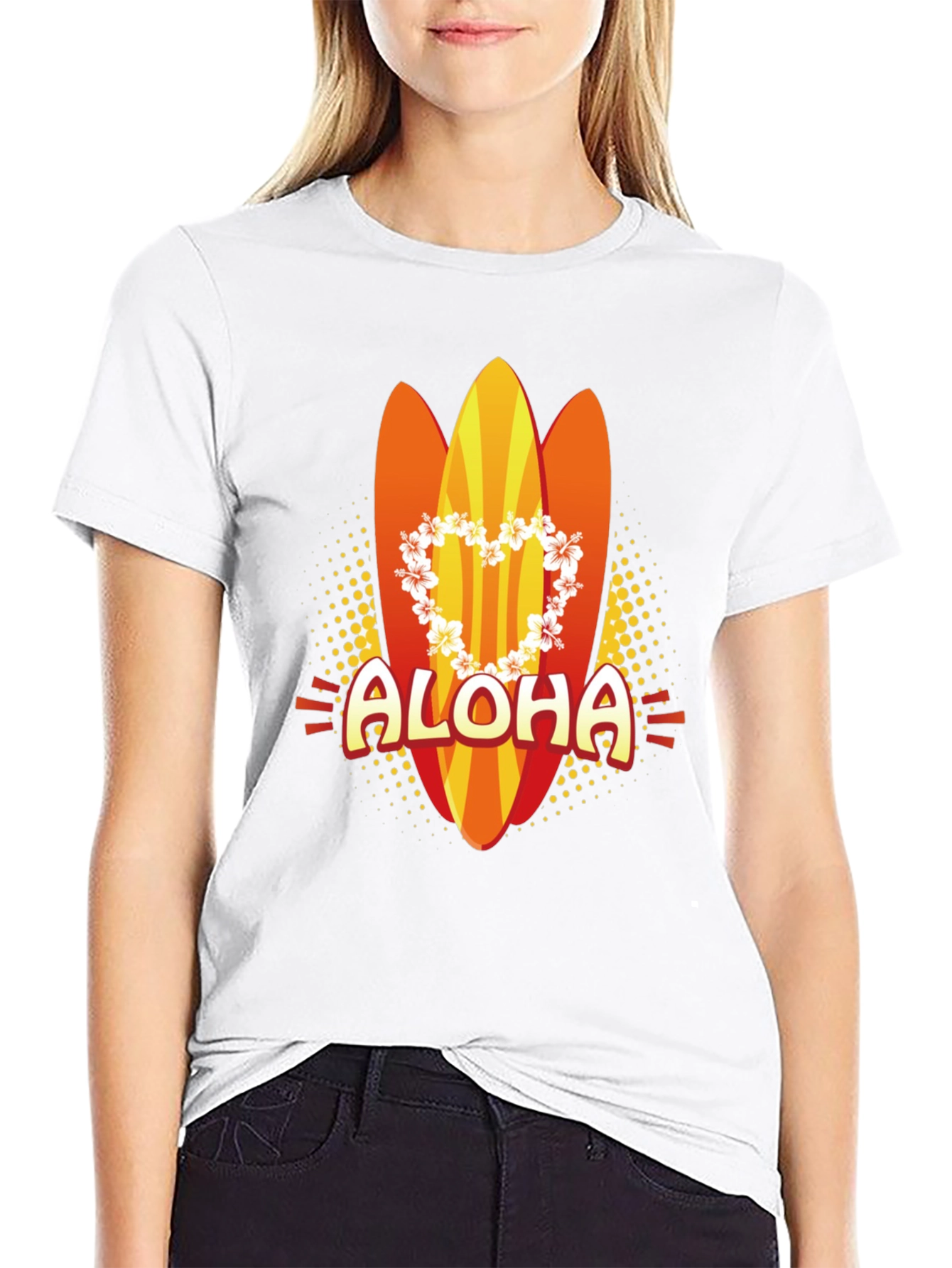 Aloha Surfboard Graphic T-Shirt