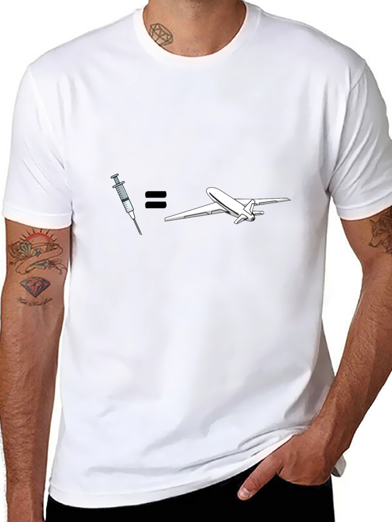 Vaccine = Travel Graphic T-Shirt