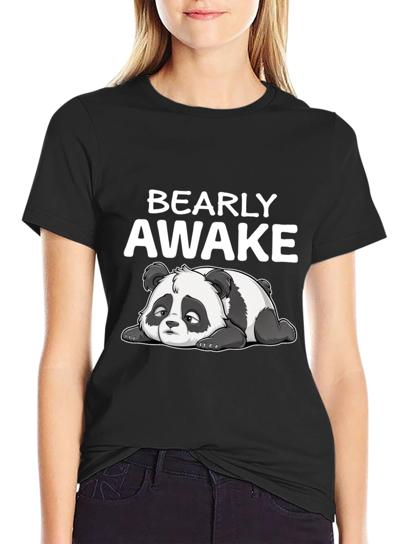 Bearly Awake T-Shirt - Funny Panda Tee